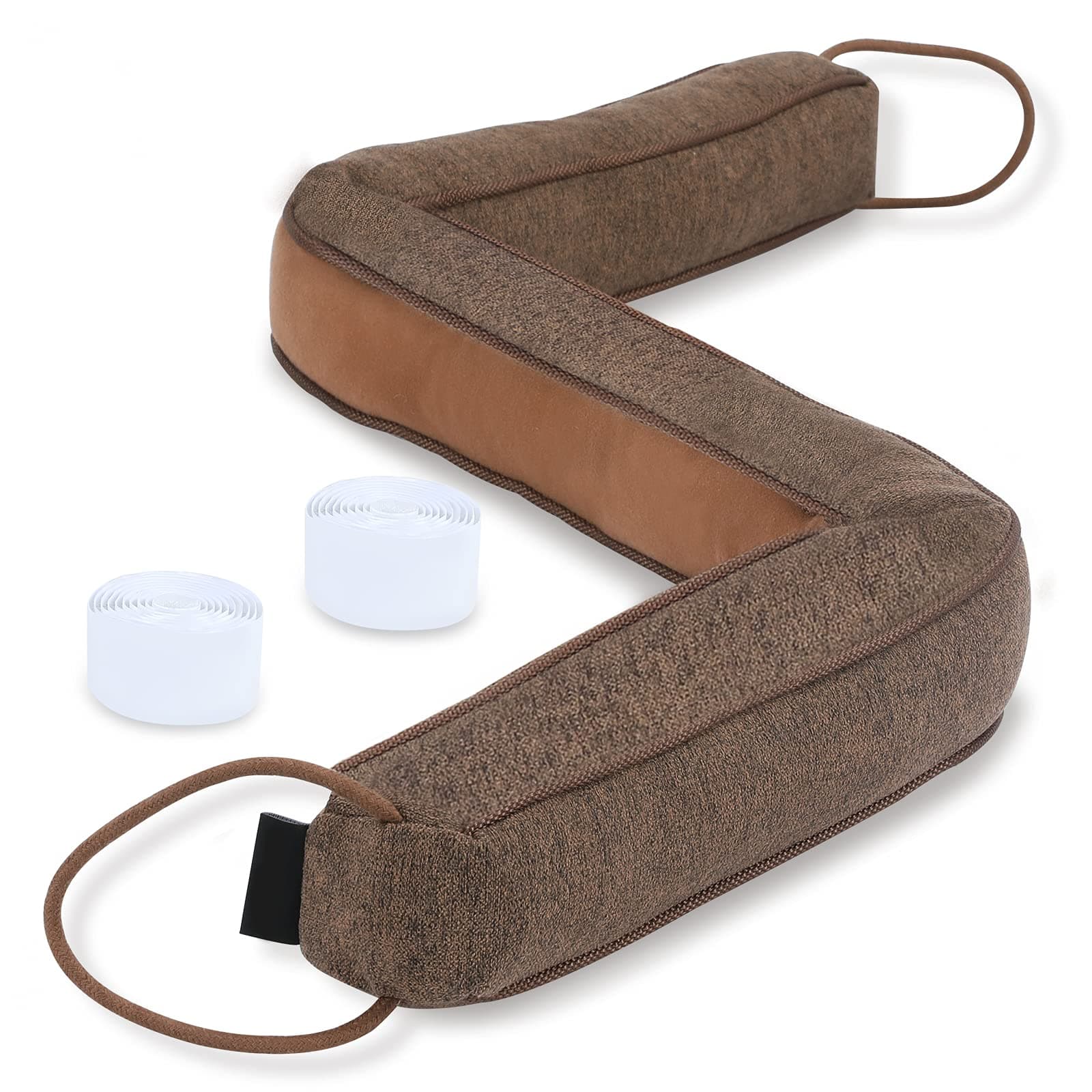 KAKICLAY 36 Inch Draft Stopper for Bottom of Doors and Windows, Heavy Duty Sound Proof Door Draft Guard Gap Snake, Weighted Under Door Noise/Cold Air/Wind Blocker, 2.2Lbs