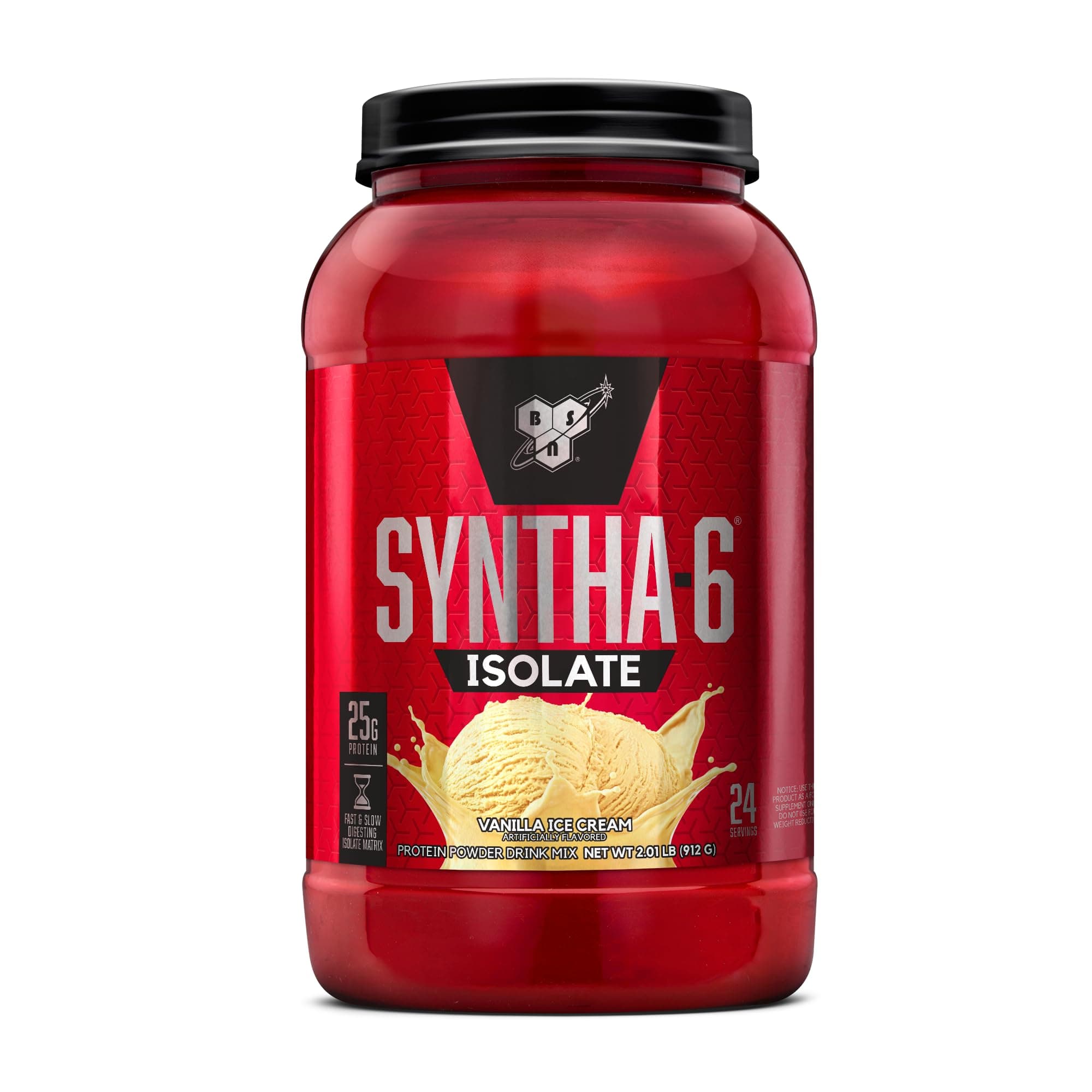 SYNTHA-6 Isolate Protein Powder, Vanilla Protein Powder with Whey Protein Isolate, Milk Protein Isolate, Flavor: Vanilla Ice Cream, 24 Servings