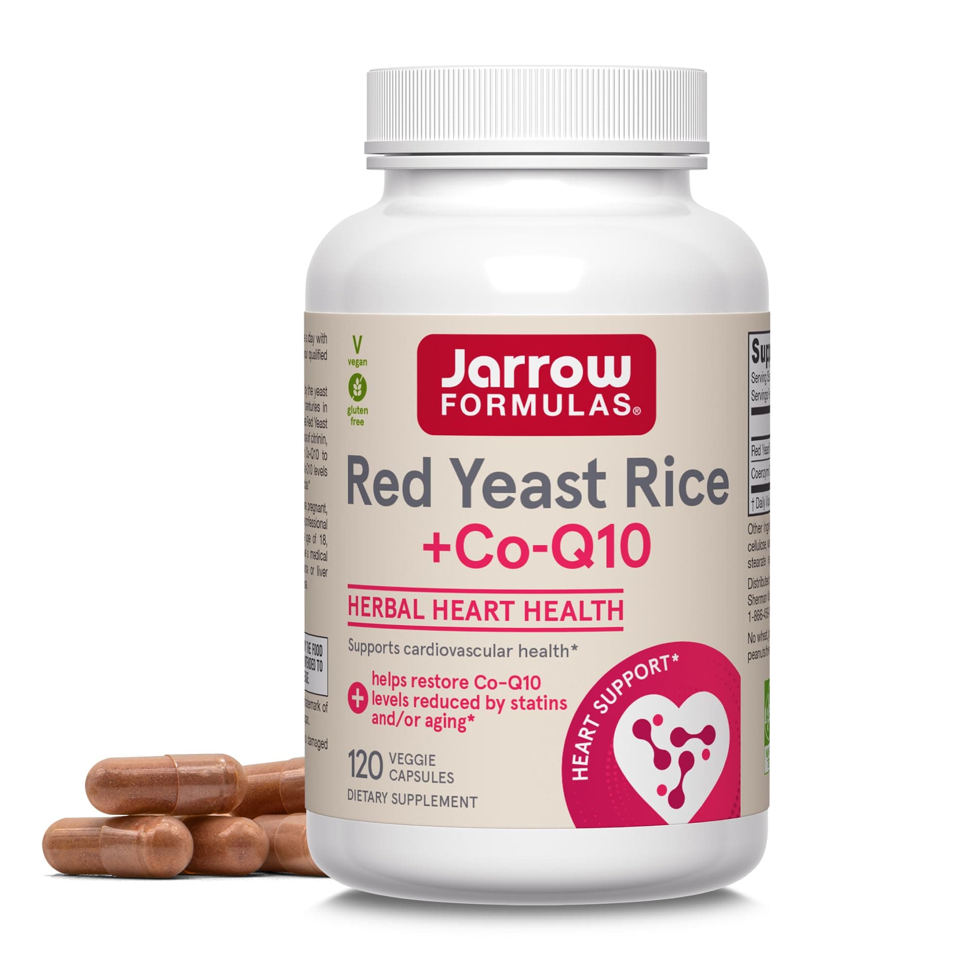 Complementary Red Yeast Rice (600 mg)+ Co-Q10 Formula (50 mg), 120 Count