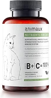 - nutrients for cats All-Natural Cat Vitamins to Support the Immune System and Cell Protection Zinc, Manganese, Selenium Healthy Skin and Shiny Coat 120 Chewable Tablets