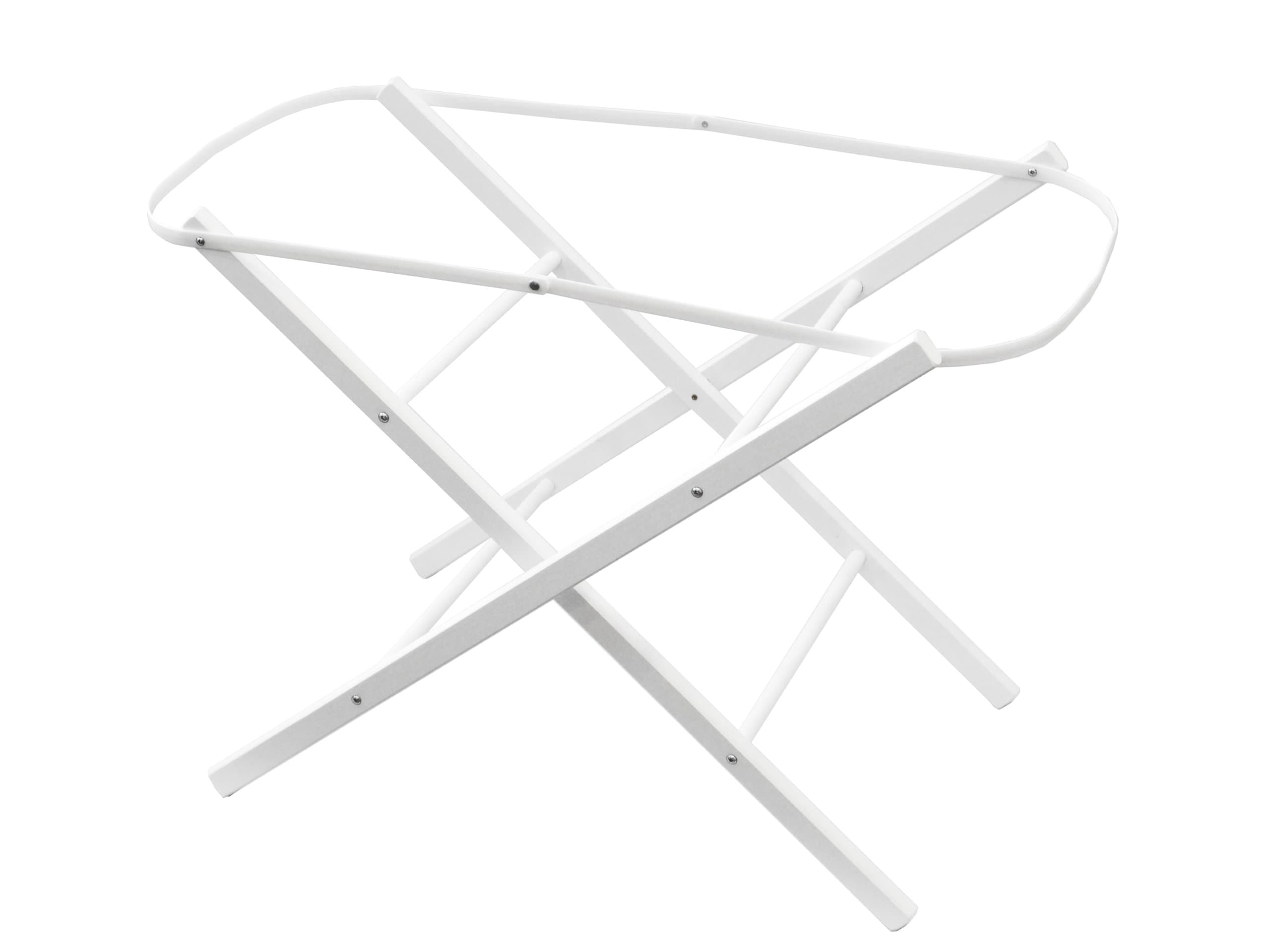 Shnuggle Moses Basket Folding Stand - White