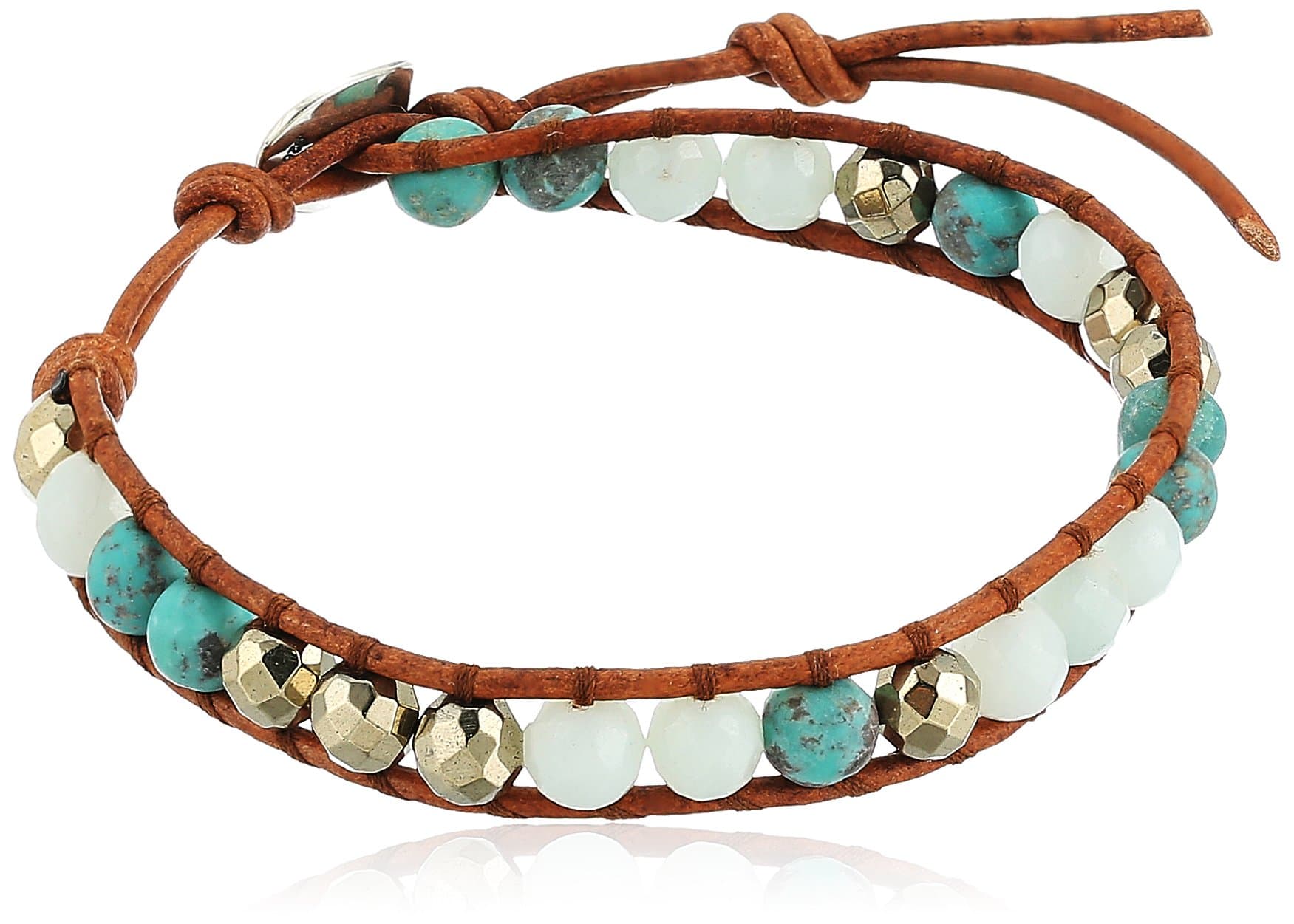Chan Luu Turquoise Mix Single Stone Bracelet