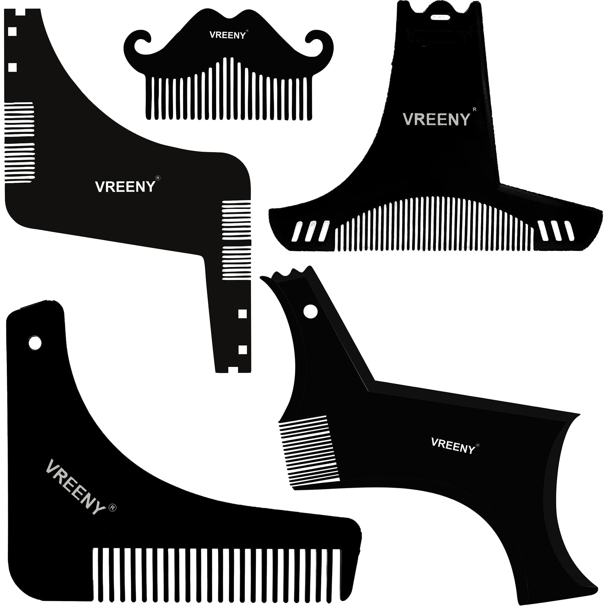 Beard Shaper Tool Comb Beard Shaping tool Beard Comb for Men Home and Salon Use Men Beard Accessories Set Multi Purpose Grooming kit Upgraded Beard Shaper Tool Set