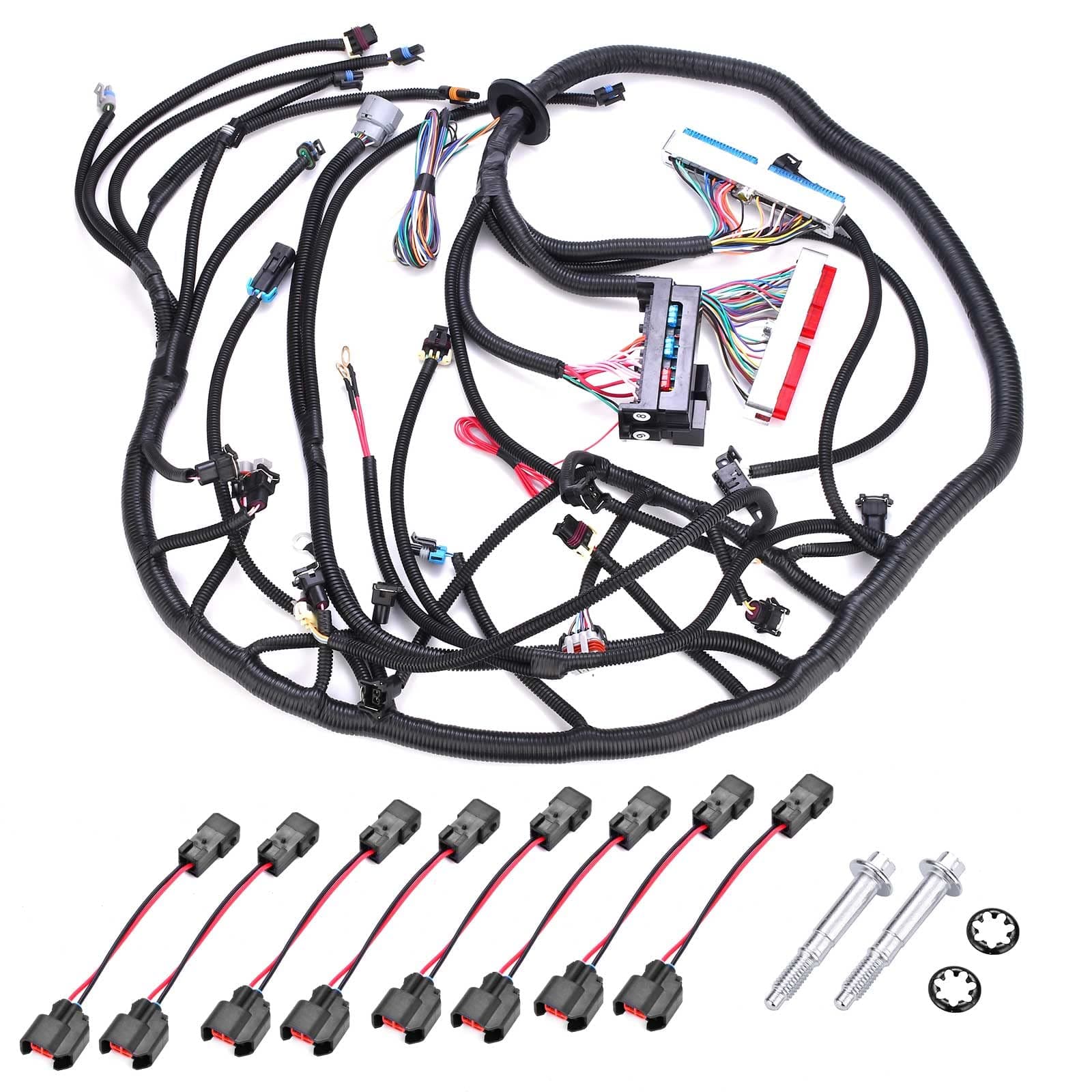 4L60E Engine Wiring Harness LS Swap Standalone Wire Compatible with GM DBC LS1 4.8L 5.3L 6.0L Vortec Engines 1997-2006. W/4L60E Transmission Drive by Cable