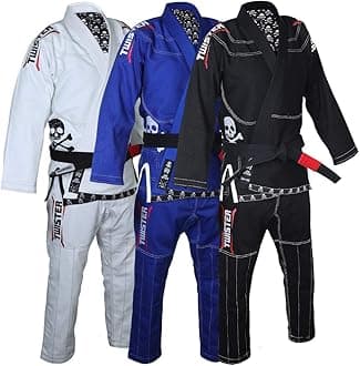 TwisterTwister Progress 5.0 Brazilian Jiu Jitsu Gi IBJJF Approved Triple Stitches Reinforcement Preshrunk Pearl Weave 475gram