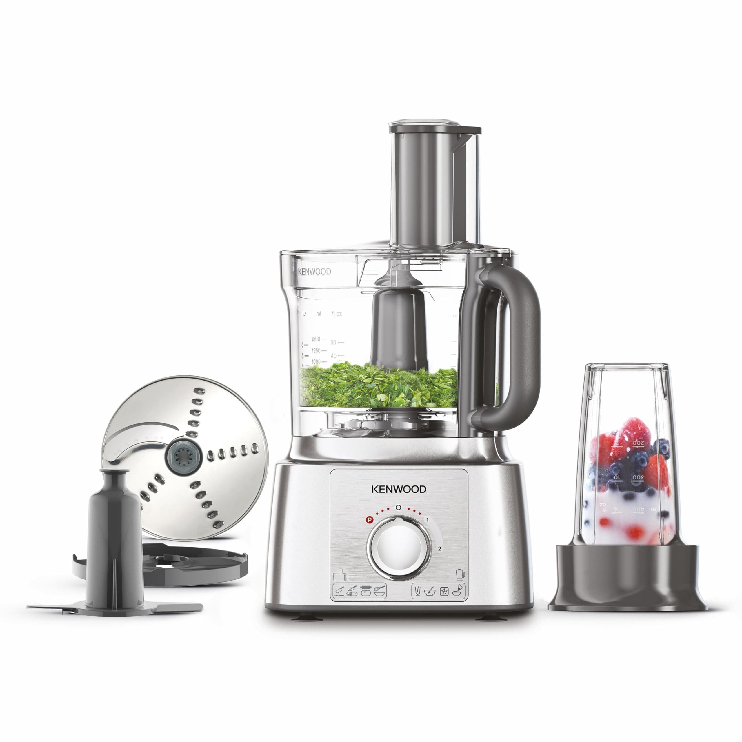 FDP65.180SI 2 in 1 Food Processor Multipro Express, Silver, 3 Litre Bowl