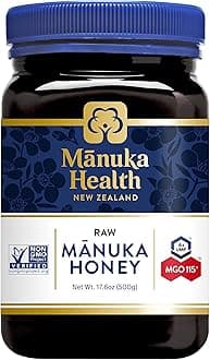 UMF 6+/MGO 115+ Manuka Honey (500g/17.6oz), Superfood, Authentic Raw Honey from New Zealand