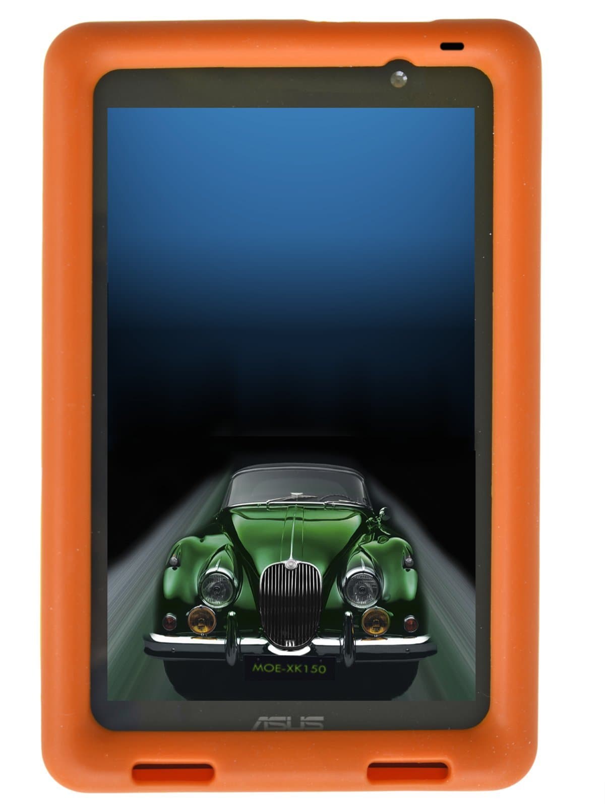 Bobj Rugged Case for ASUS MeMO Pad 7 Models ME176C, ME176CX, ME176CE, K013, K013C (Not for MeMO 7 LTE) - BobjGear Custom Fit - Venting - Sound Amplification - Kid Friendly (Outrageous Orange)