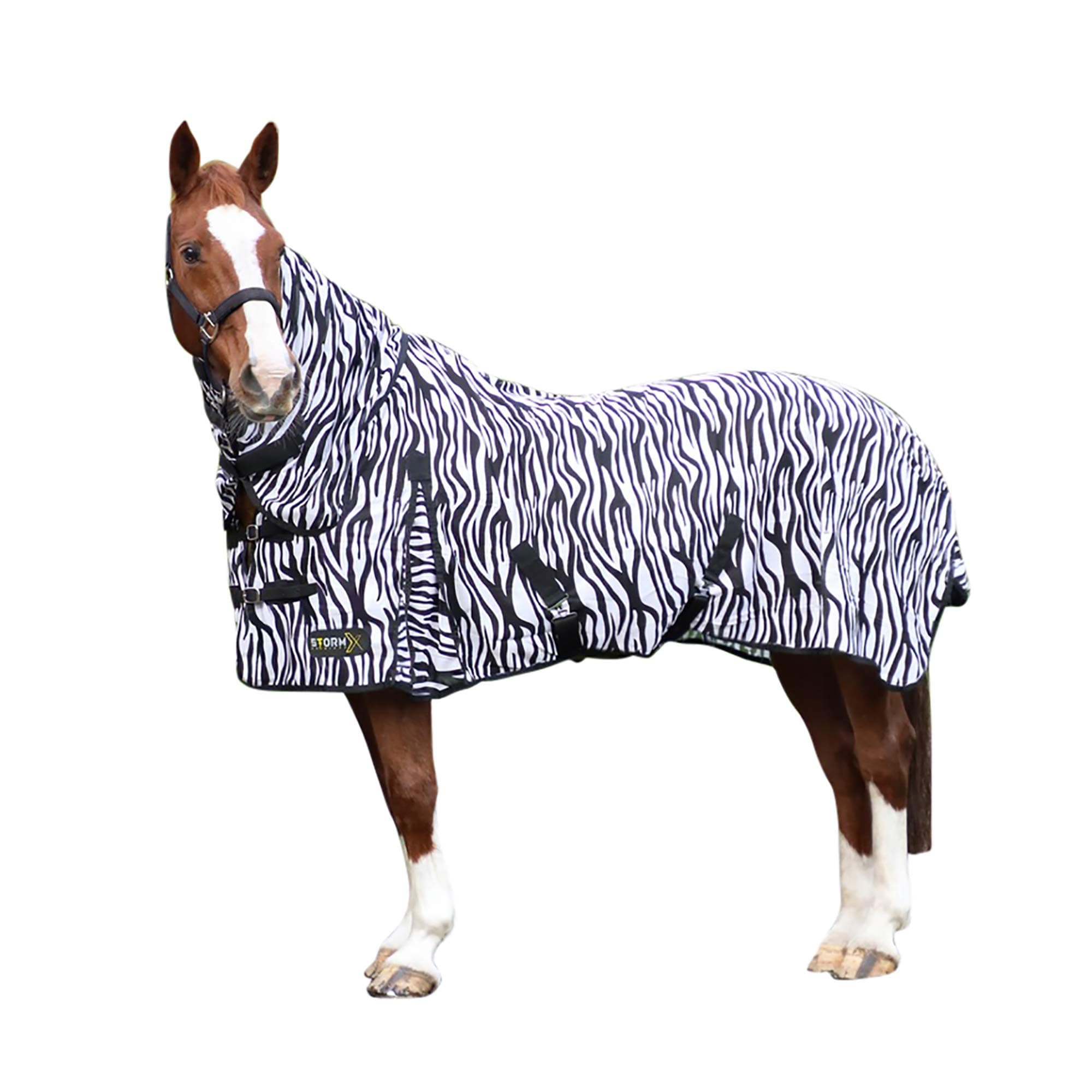 StormX Original Zebra Print Fly Rug - 4ft 3