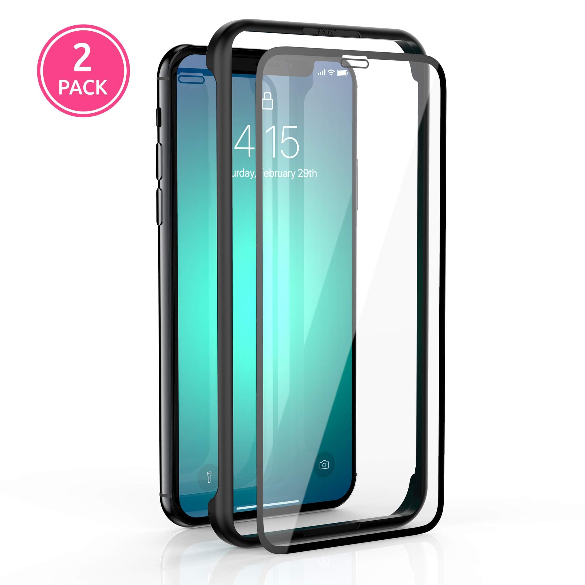 SMPL. Glass Screen Protector for Apple iPhone Xs Max & 11 Pro Max, Tempered Glass Film, 2-Pack (SP1525)