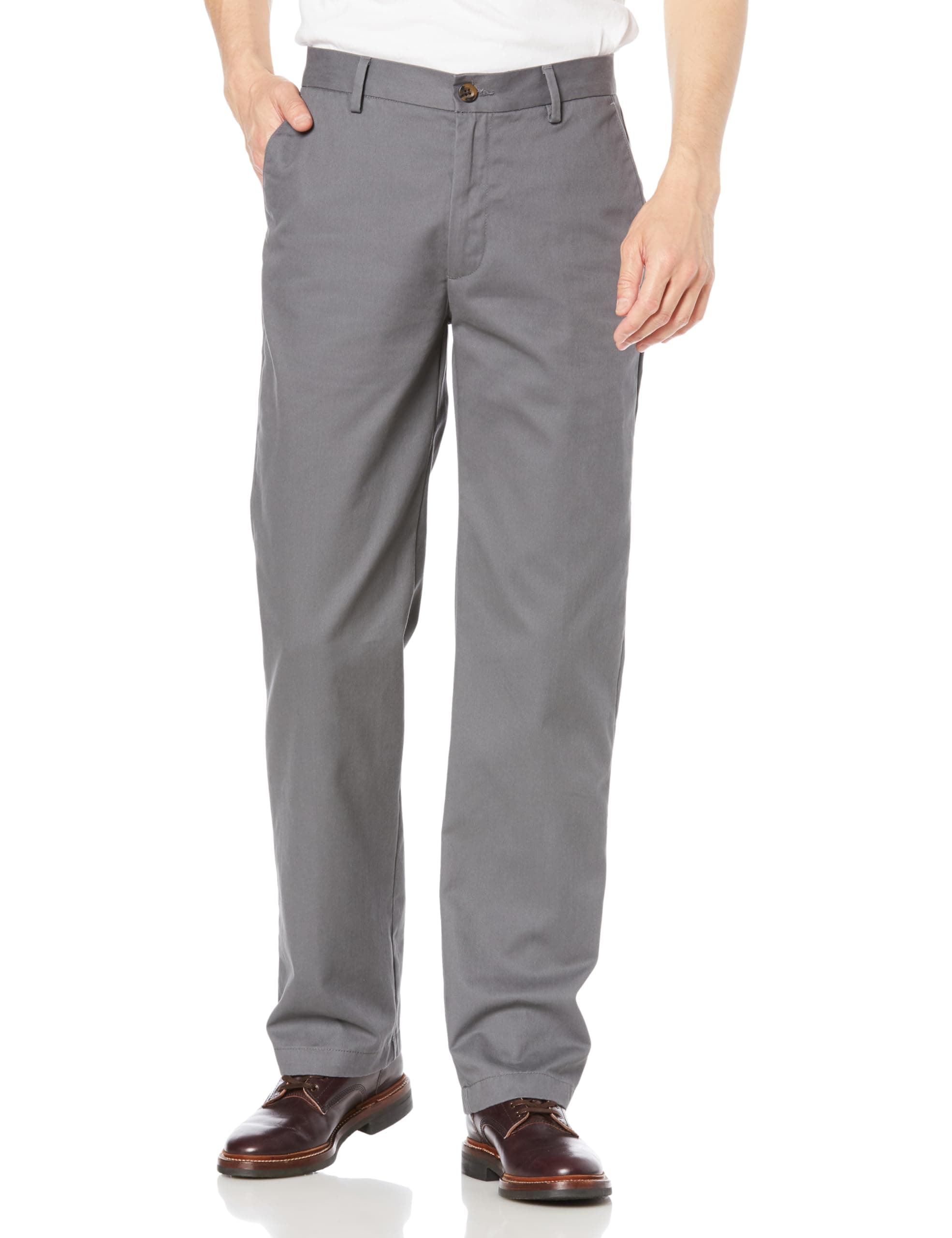 [Amazon Essentials] チノパン ノータック 防シワ加工 クラシックフィット メンズ