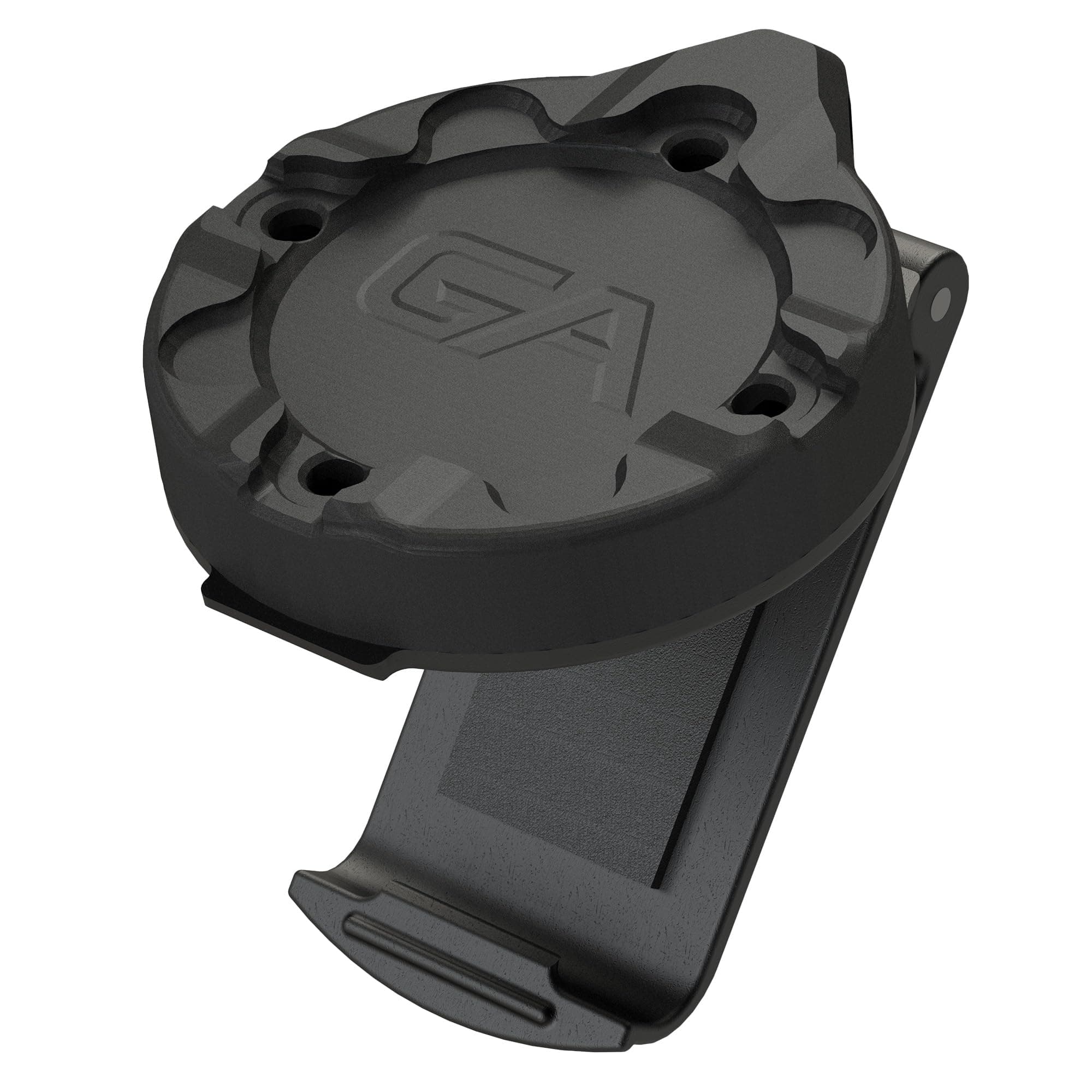 Flashlight Snap Lock Mount Accessory – Magnetic Mount with Screw-in Feature – Clip Securely Snaps Close Around Straps – for Thinner Dog Straps, Backpacks, Molle, Thin Straps & More