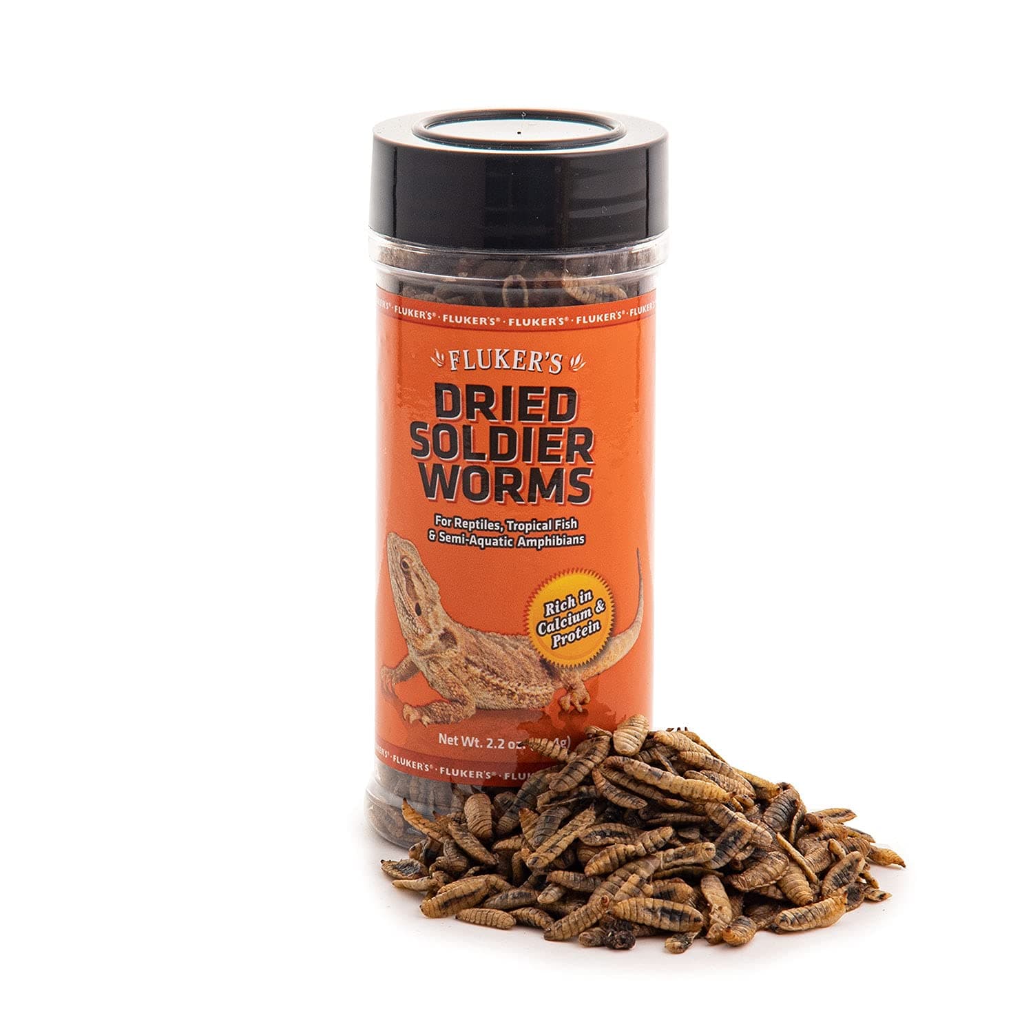 Fluker's Dried Soldier Worms, 70ml