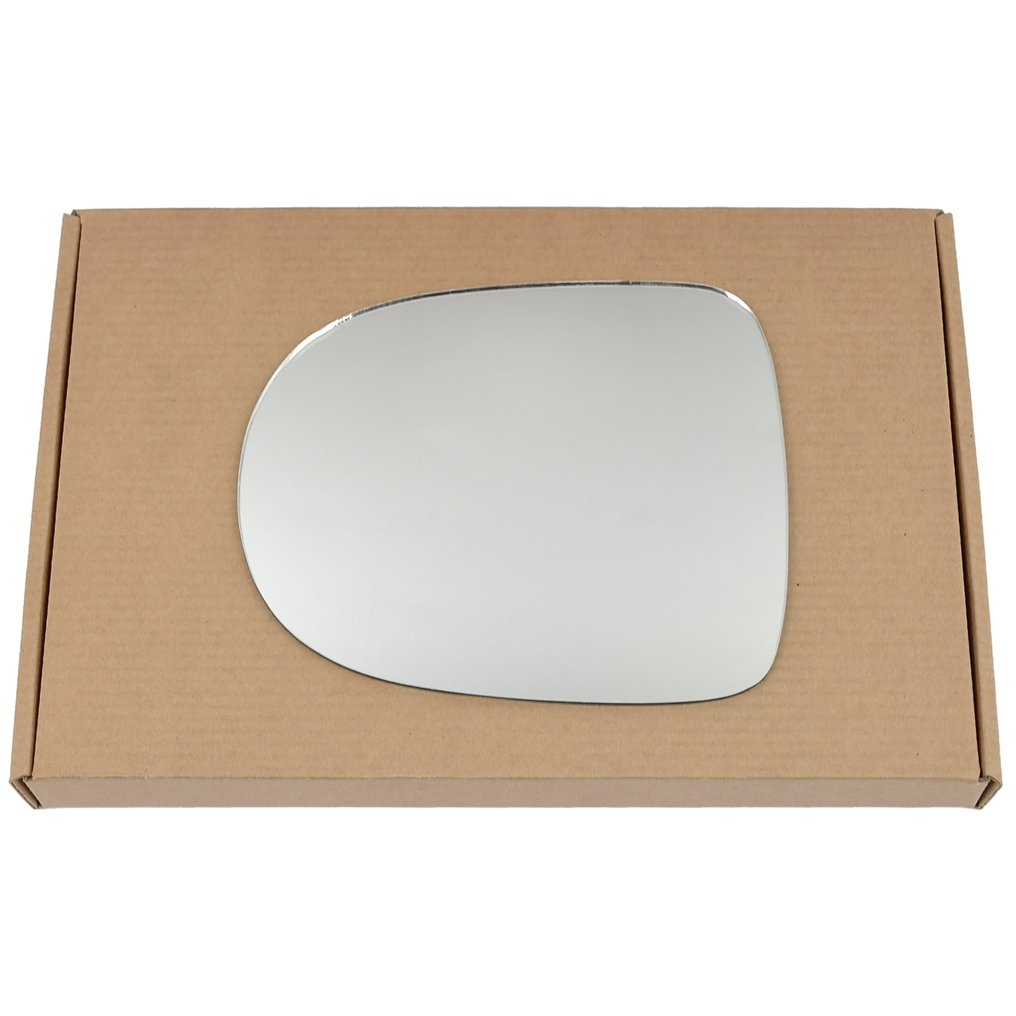 Wing Mirror Glass Left Compatible with Renault Clio 2009-2012 STICK-ON Passenger Near Side Convex