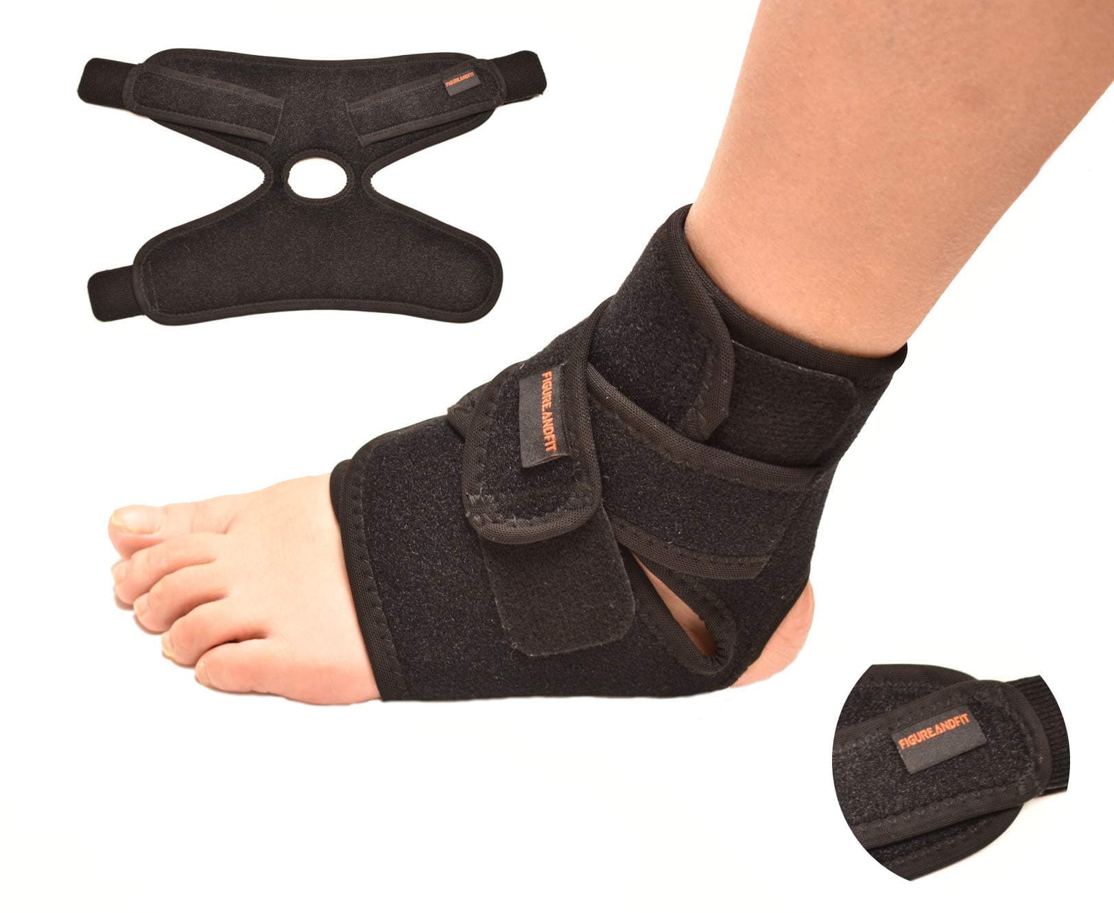 Ankle Support - Ankle Brace - Open-Heel Stabiliser - Ankle Brace Support - Ankle Stabiliser - Neoprene Sleeve – Arthritic Pain Relief, Sports Injury Rehabilitation & Protection Against Reinjury