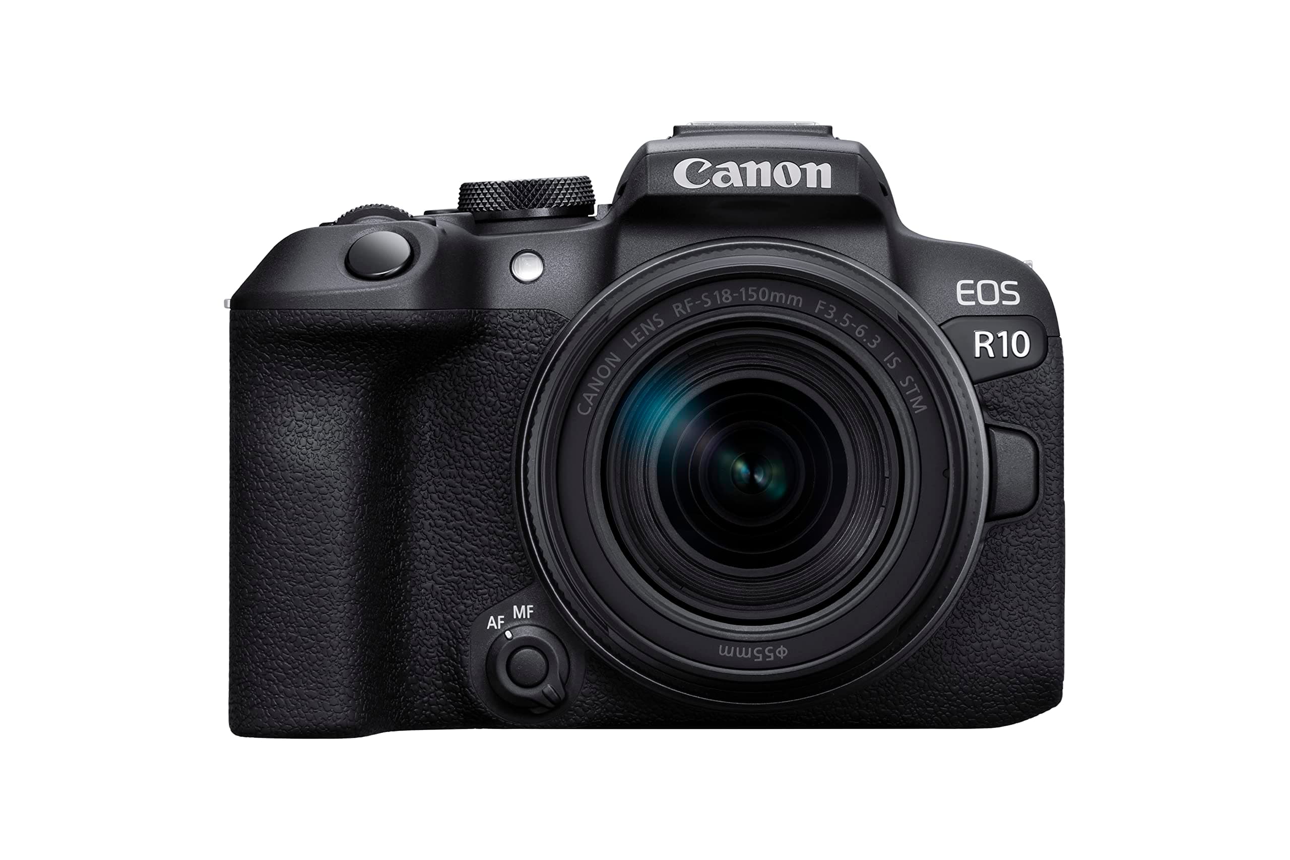 EOS R10 + RF-S 18-150mm IS STM Lens - Compact Mirrorless Digital Camera - 24.2 MP, Dual Pixel CMOS AF II - 4K up to 60p - 23 FPS Continuous Shooting - Face & Eye Detection - Bluetooth, Wi-Fi