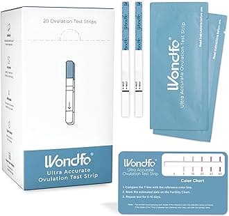 Ultra Accurate Ovulation Test Strips -Ovulation Urine Tests with Numerical Result, Fertility Cycle Monitoring- 20 LH Test