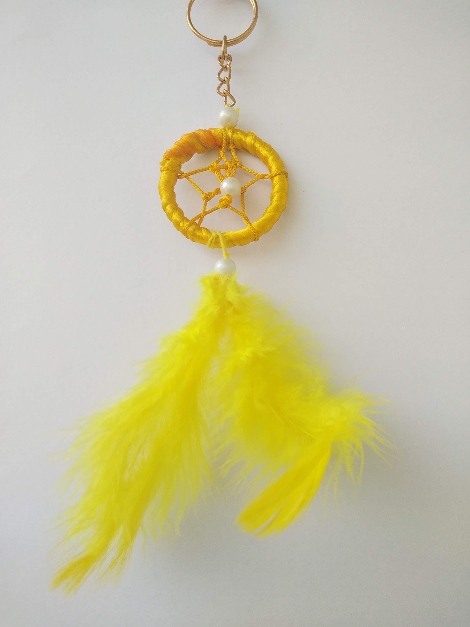 SGN Wool Dream Catcher (55 cm, Yellow)