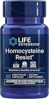 Life Extension Homocysteine Resist Vegetarian Capsules, 60 Count