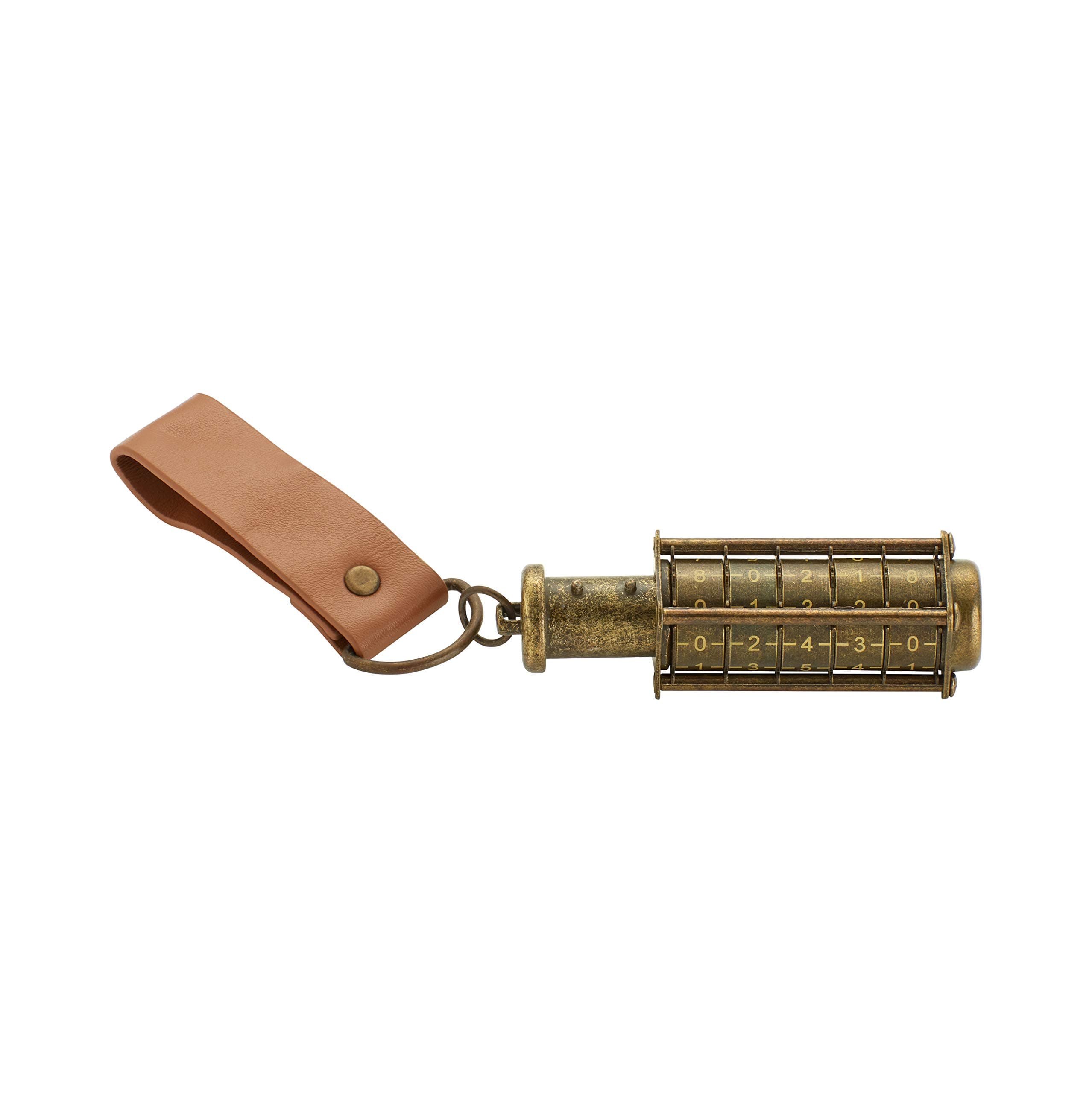 Cryptex USB Flash Drive | Unique Password Protected Flash Drive | Safely Store Up To 64gb | brass Coloured Portable Flash Drive | Inspired By Leonardo Da Vincis Sketches