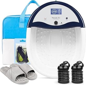 Ionic Foot Bath Detox Machine, Ion Detox Foot Bath Cleanse, Foot Detox Spa with Waist Strap, Arrays, Slippers | LCD Display, Time Setting…