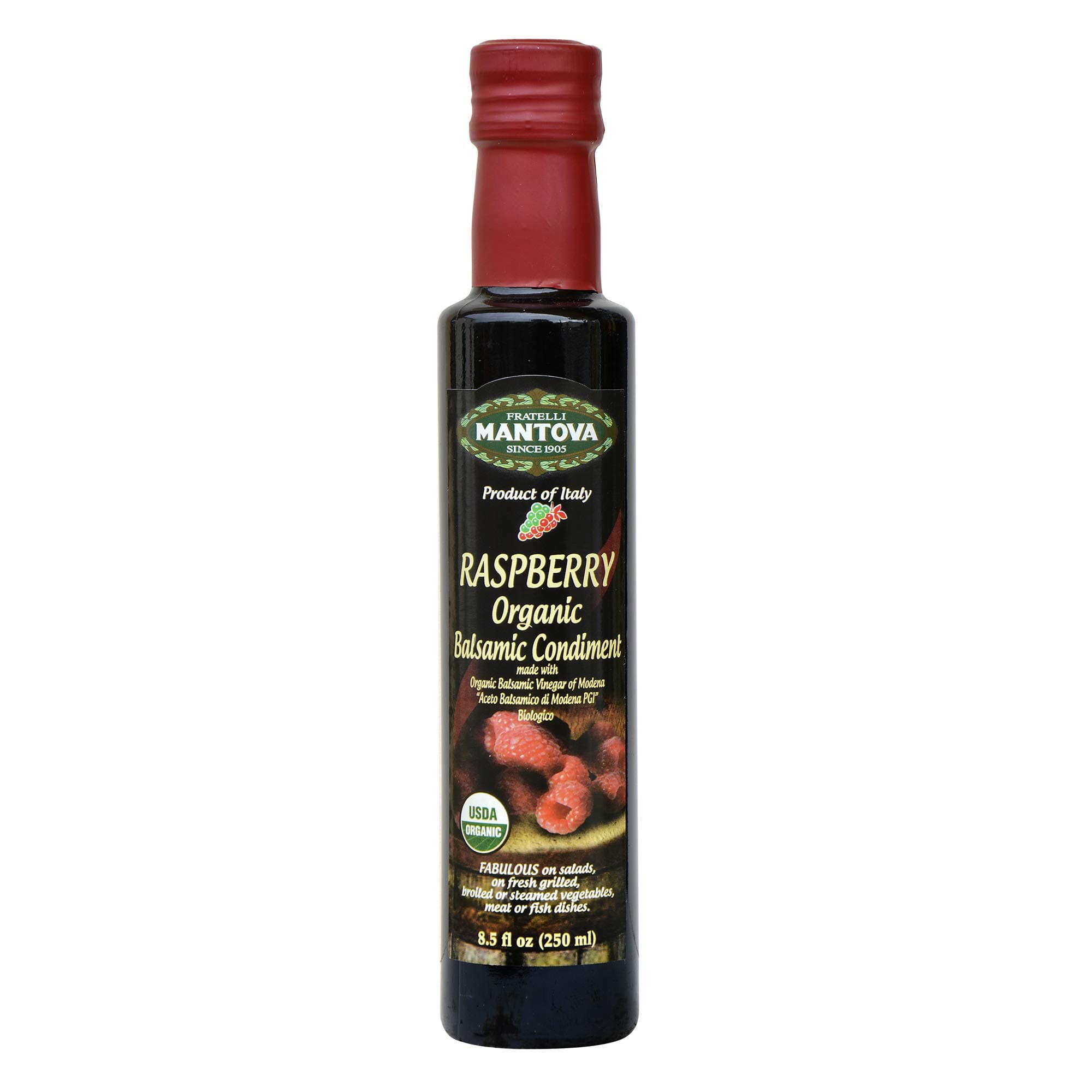Fratelli Raspberry Organic Balsamic Vinegar, 8.5 Fl Oz