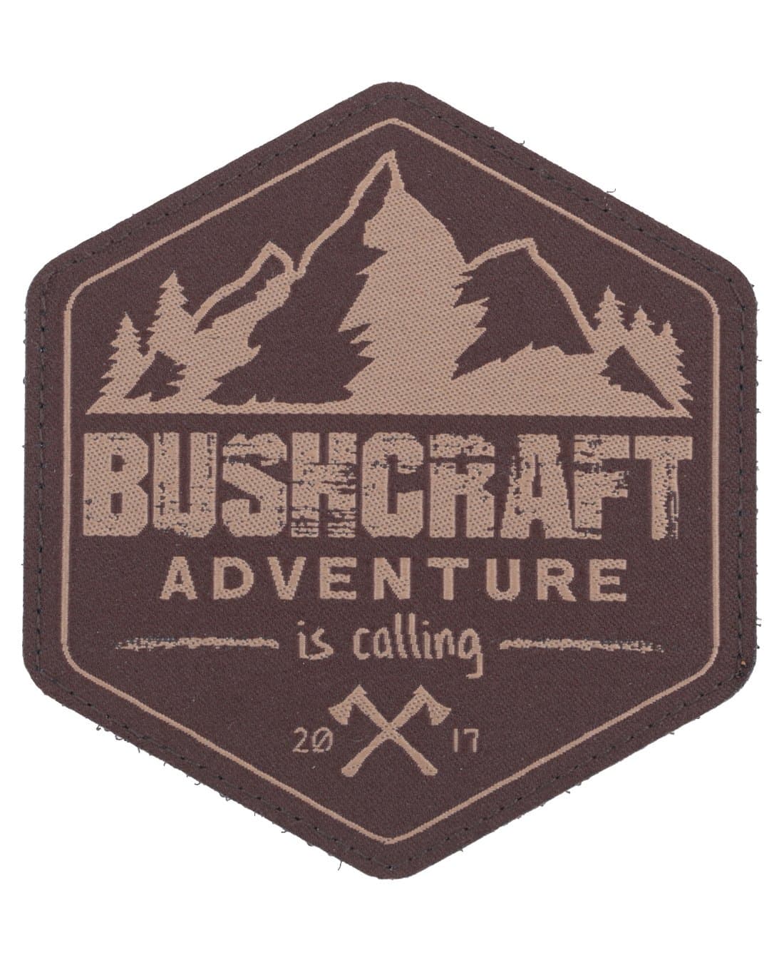 Bushcraft 2017 badge patch, coyote brown