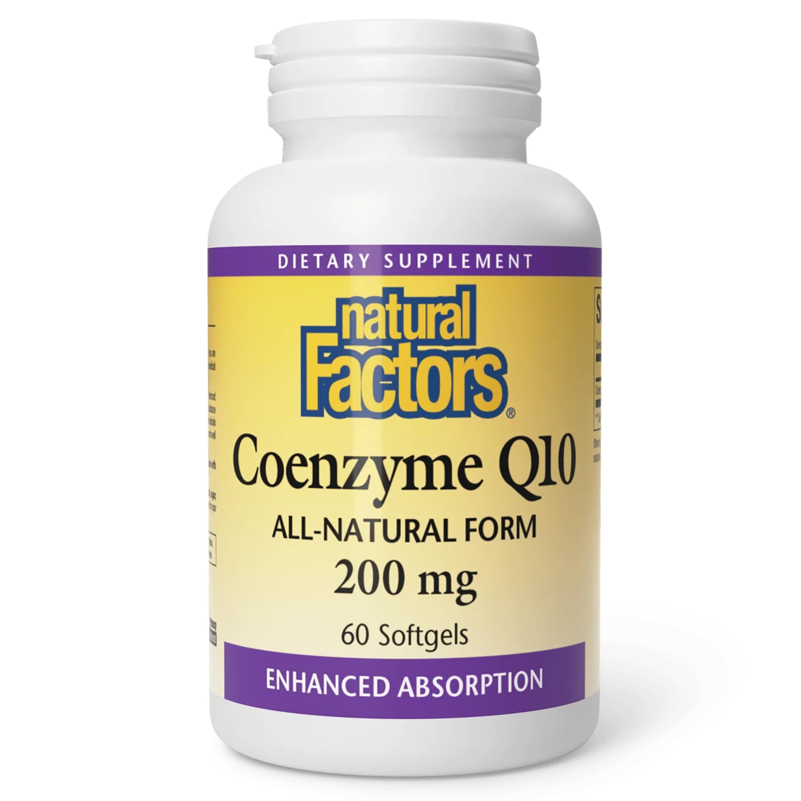– Natural Factors Coenzyme Q10 200 Mg 60 Softgel