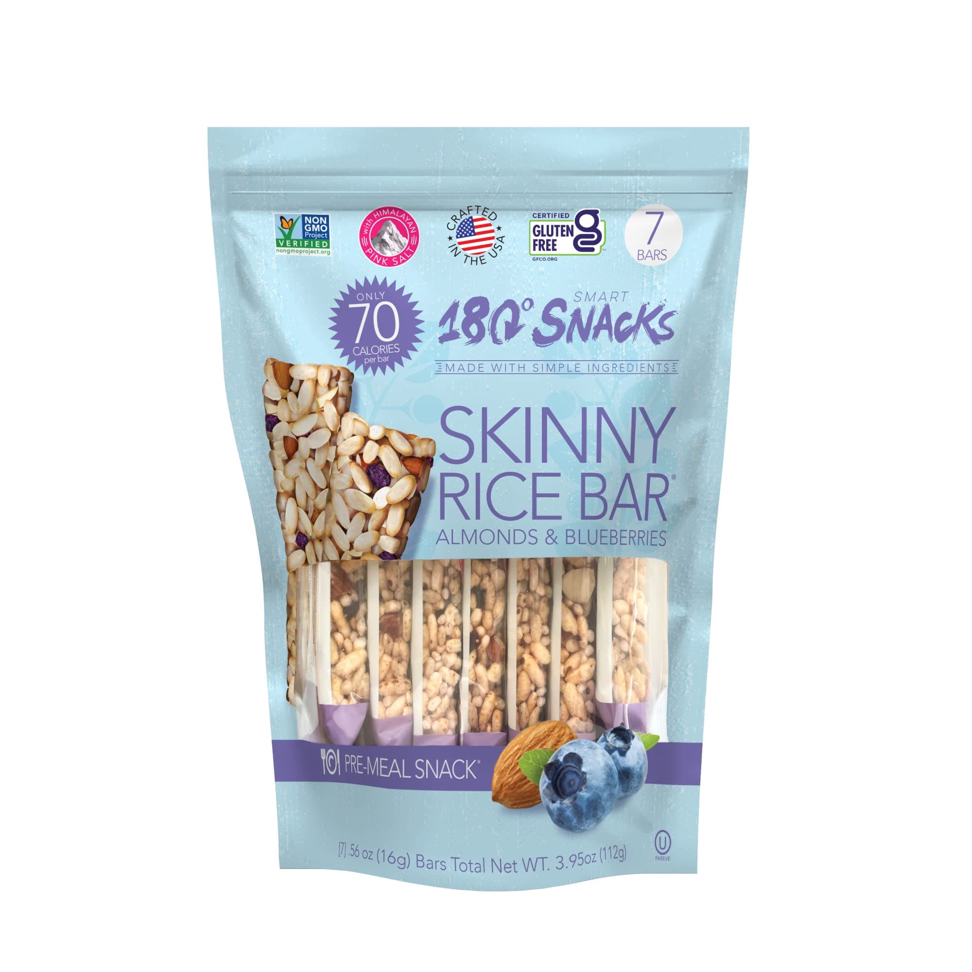 Skinny Rice Bars Blueberry