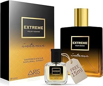 Extreme Intense Eau de Parfum for Men – Long-Lasting Fresh Cologne Spray – Bold Men's Perfume 100ml – Ideal Gift for Daily or Evening Wear – Comes with Extra 15ml Sample (Random Scent Included)