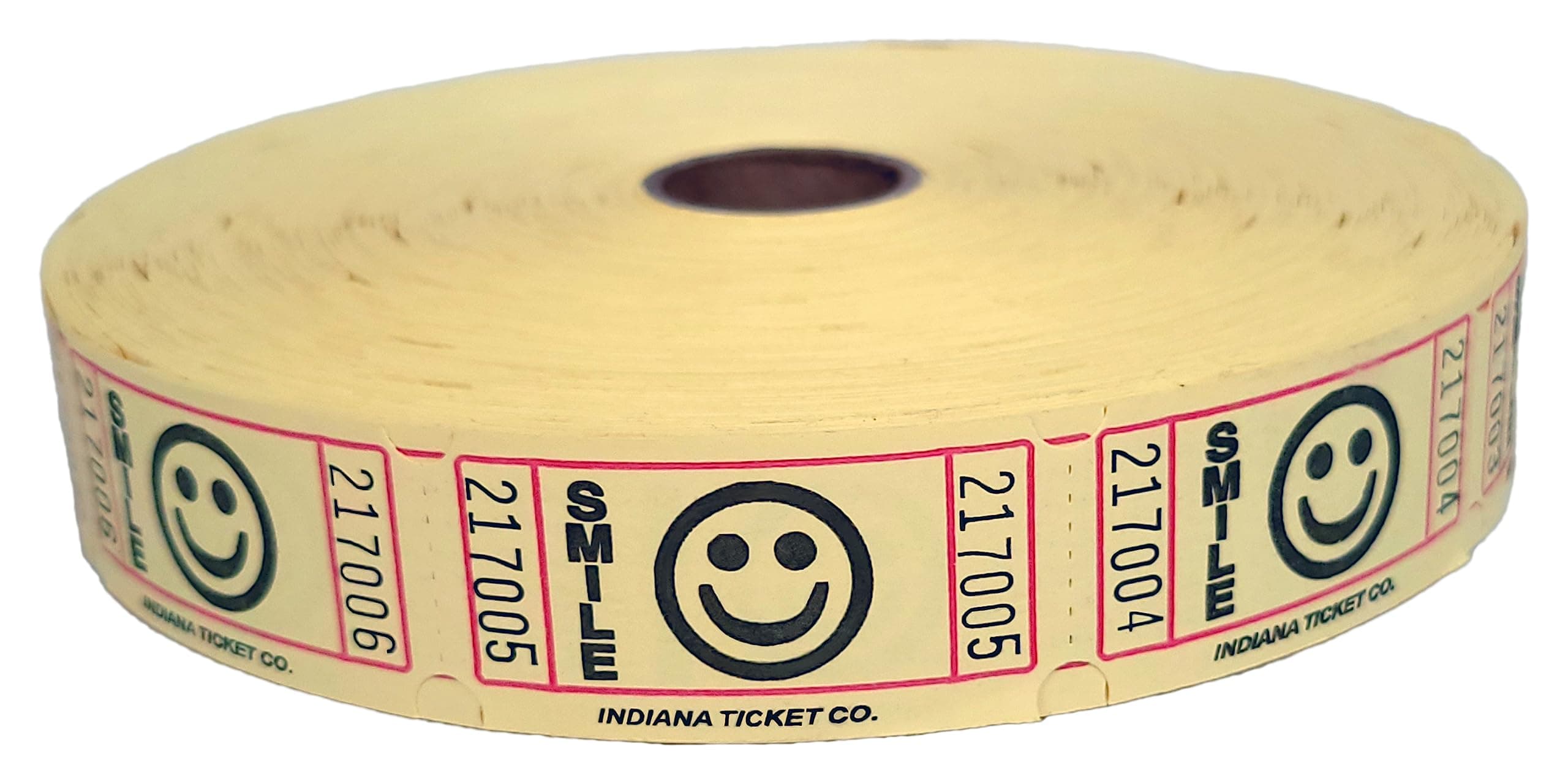 Century Novelty Yellow Smile Ticket Roll