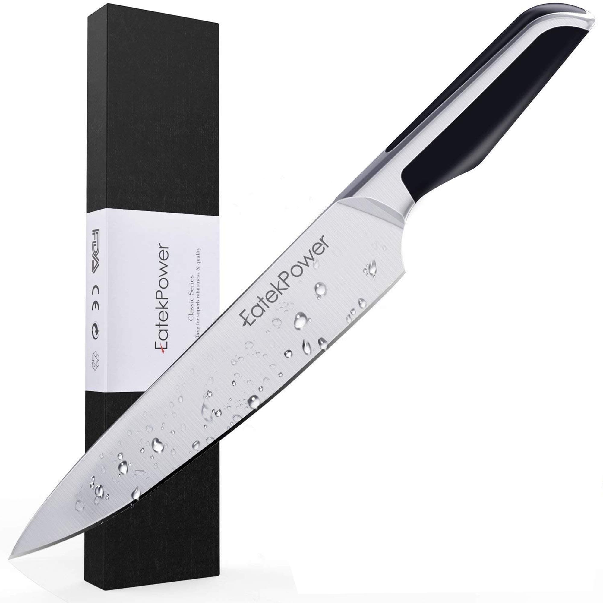 Chef Knife 8” Kitchen Knife Professional German High Carbon Chromium Stainless Steel Chef's Knives in Ergonomic Design for Kitchen Cutting Chefs Knives