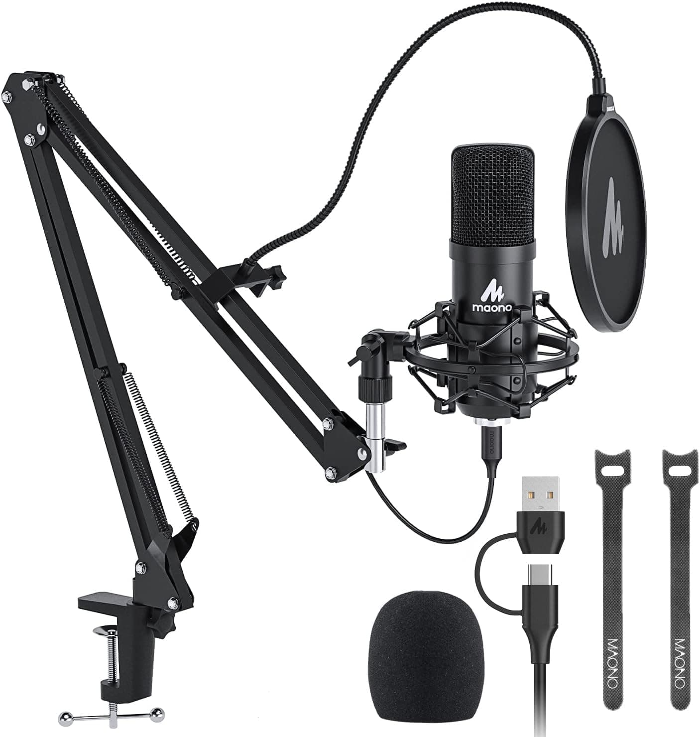 MAONO AU-A04 Condenser Microphone Kit (Black)