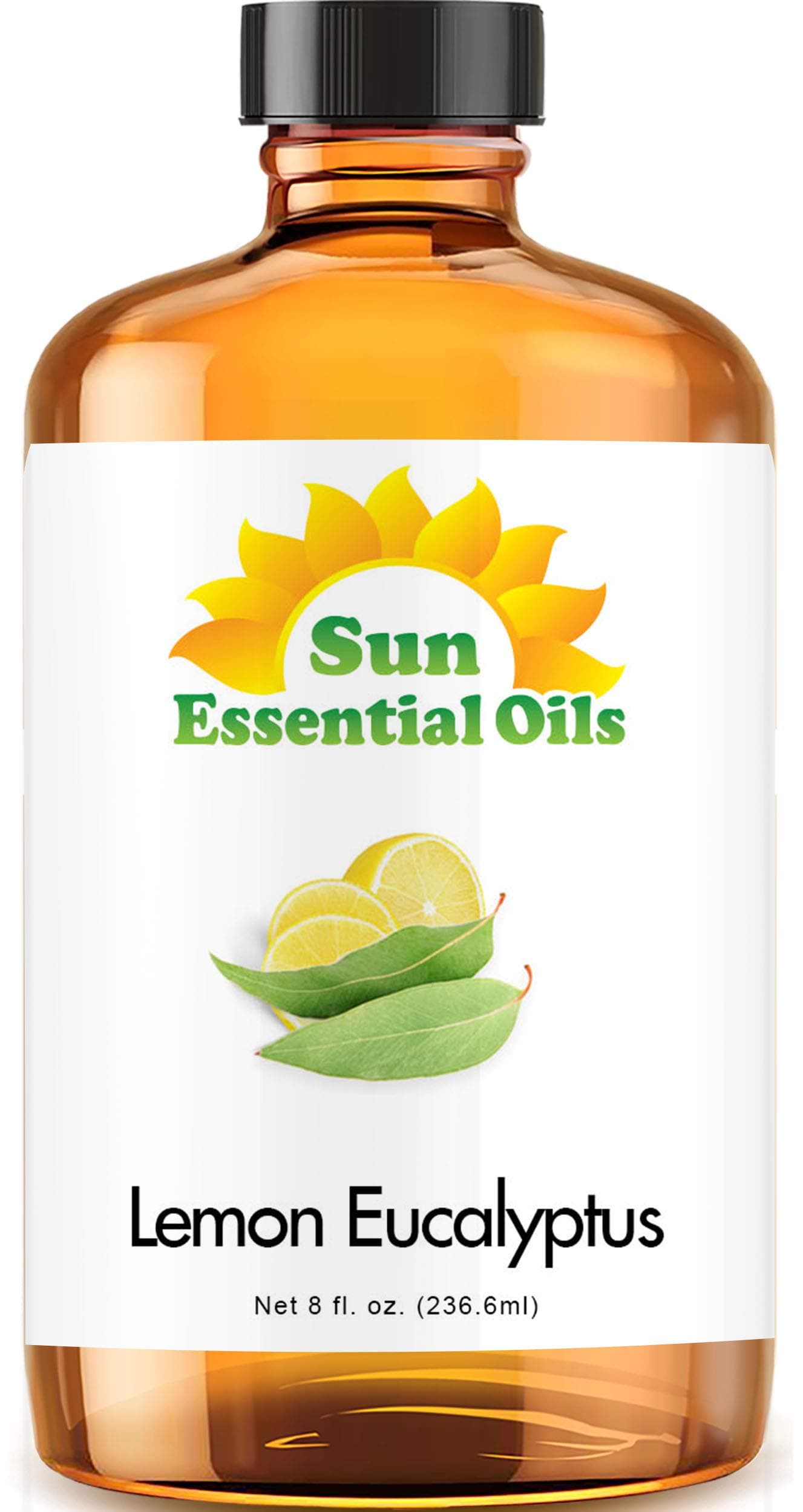 Sun Essential Oils 8 oz Lemon Eucalyptus Essential Oil – Aromatherapy Oil