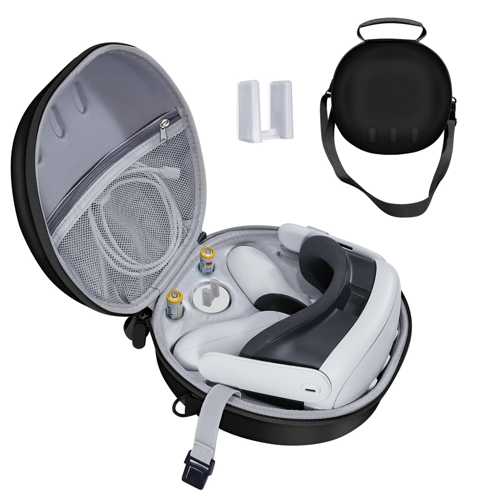 Hard Carrying Case Compatible with Meta Oculus Quest 3, VR Gaming Headset and Touch Controllers Accessories Carry Bag, Suitable for Travel and Home Storage Case (Black)