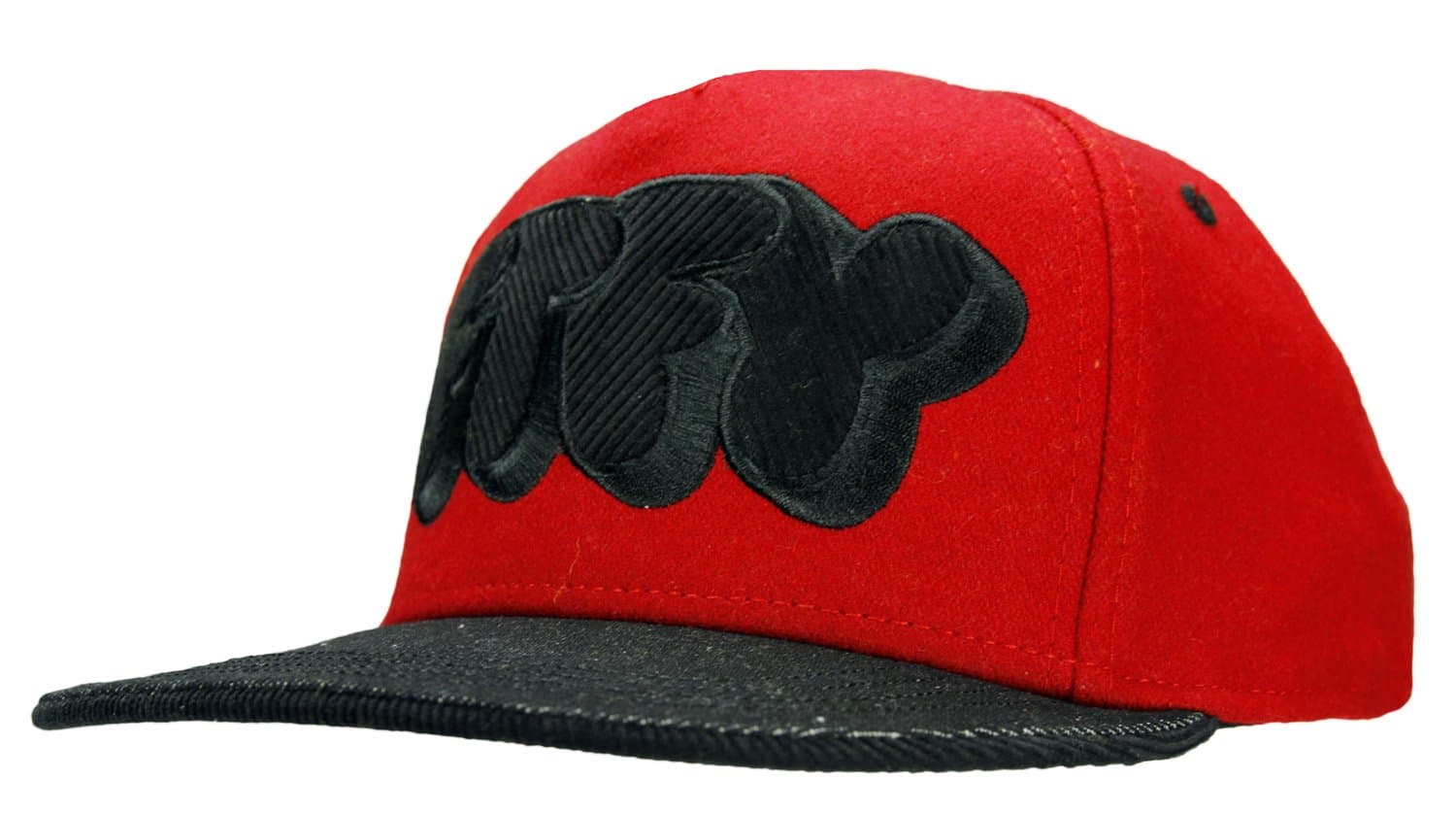 Flat Fitty Pop Type Snapback Cap (Red)
