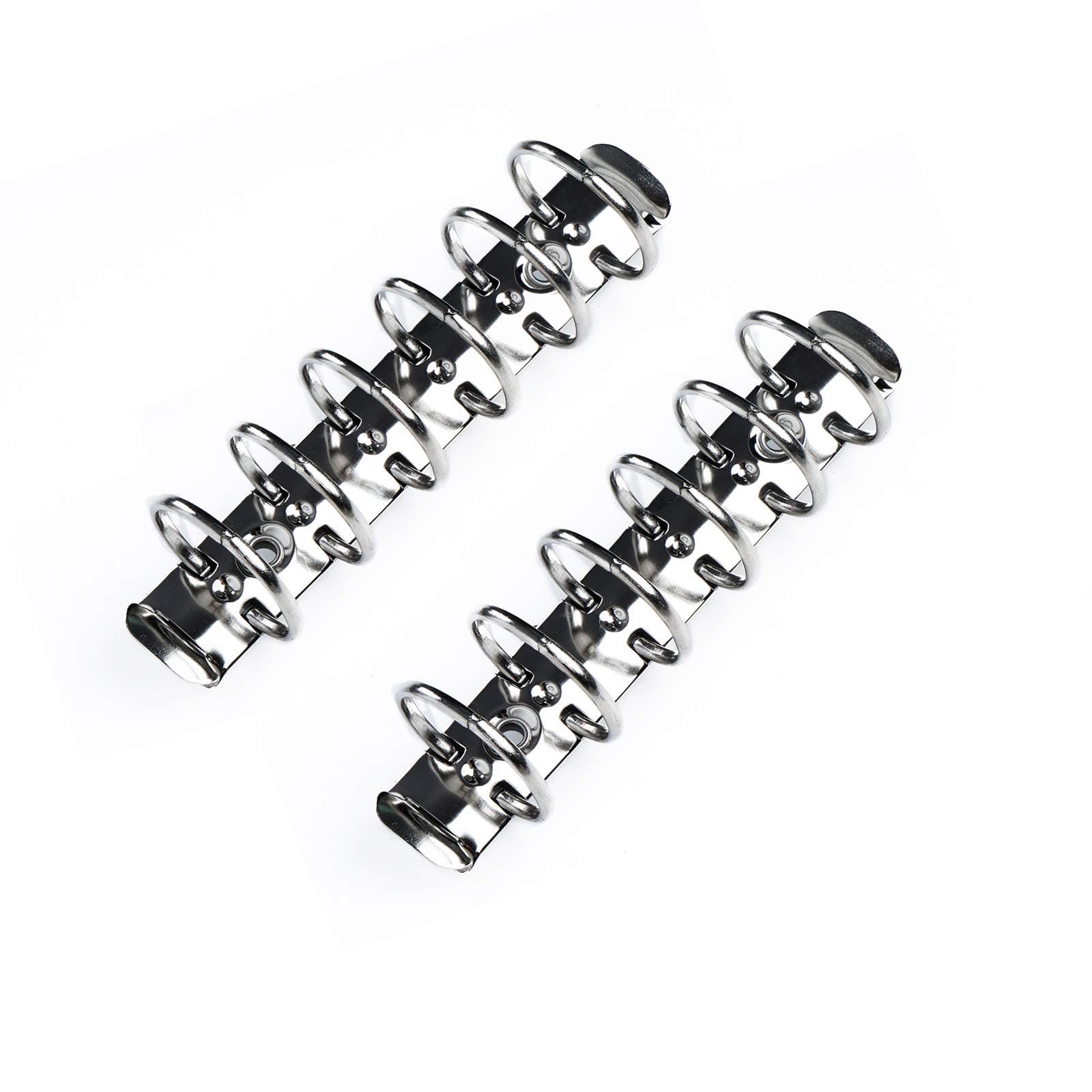 Moterm 2 Pieces 6-Hole Ring Binder Mechanisms Replacement Kit for Binder Planners (A7 Size, Silver Color, 30mm)
