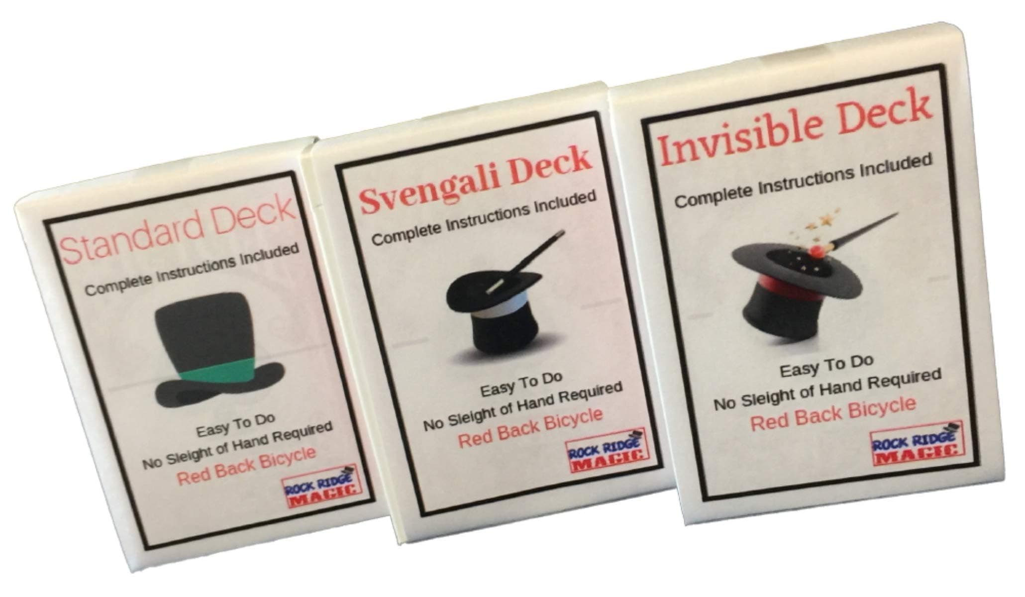 Masters Bicycle Combo: Invisible, Svengali And A Standard Deck Red Back