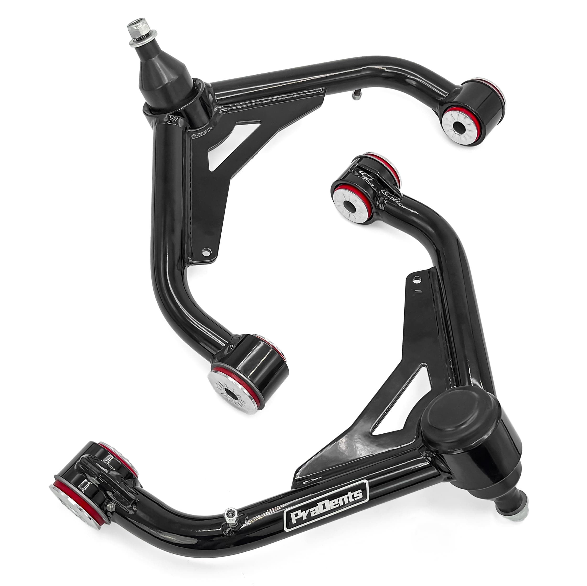 2-4" Lift Front Upper Control Arms for 2001-2010 Chevy Silverado/GMC Sierra 2500HD/3500HD 4WD, 2001-2006 Silverado/Sierra 1500HD, 2001-2004 Silverado/Sierra 2500, Heavy-Duty Tubular Control Arms