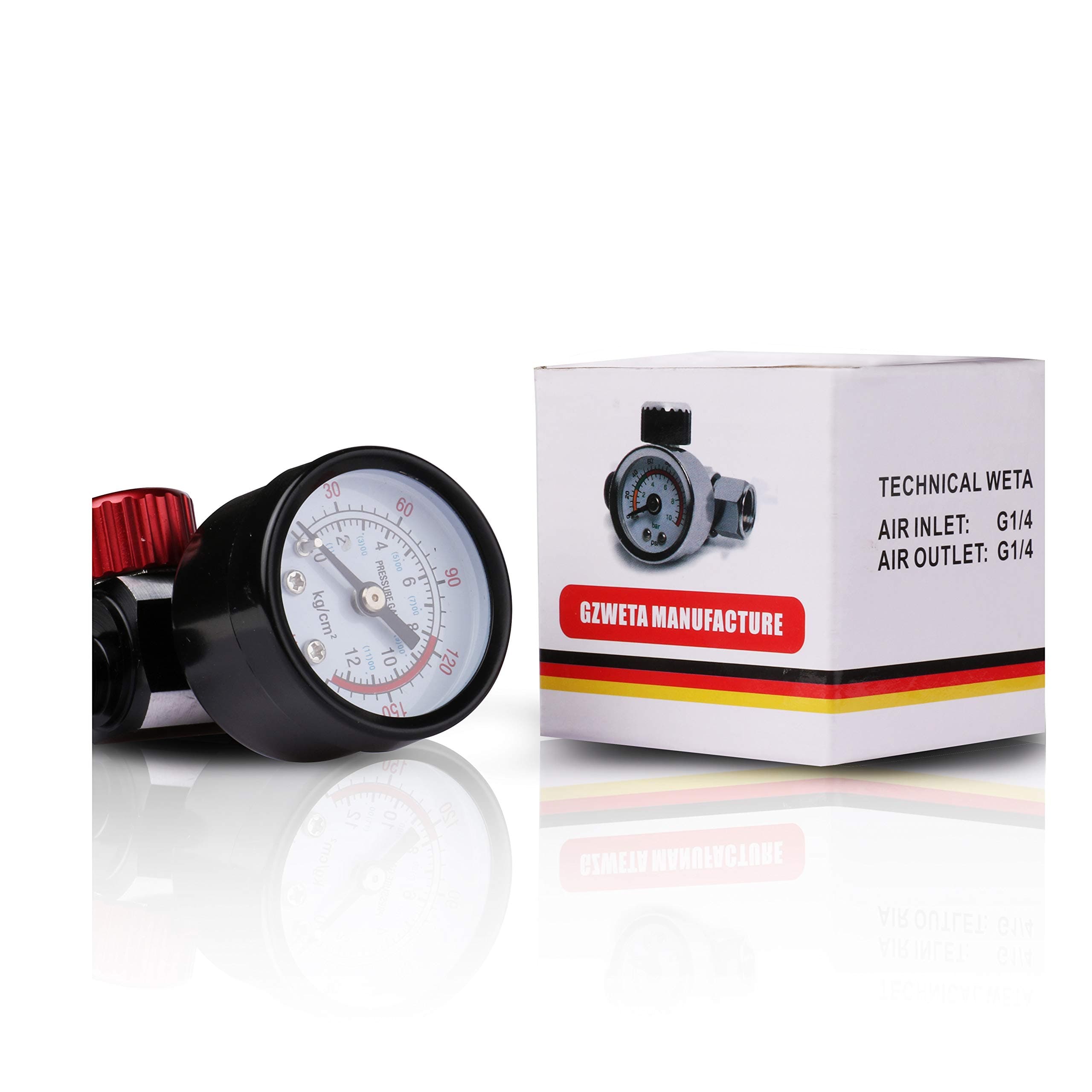 Air Pressure Regulator with display table suitable for Spray Gun air inlet G1/4 & air outlet G1/4