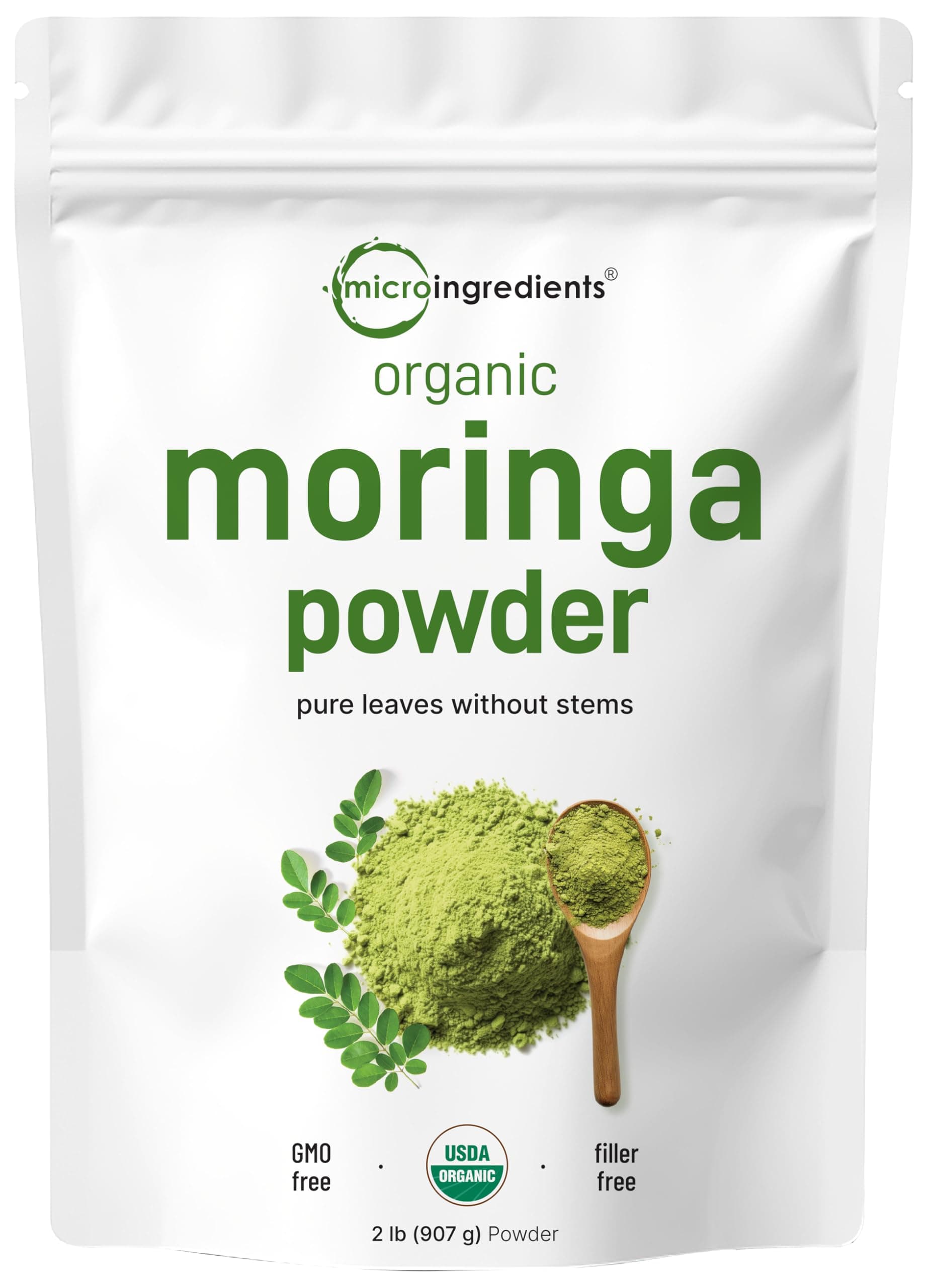 USDA Organic Moringa Leaf Extract Powder, 250 grams
