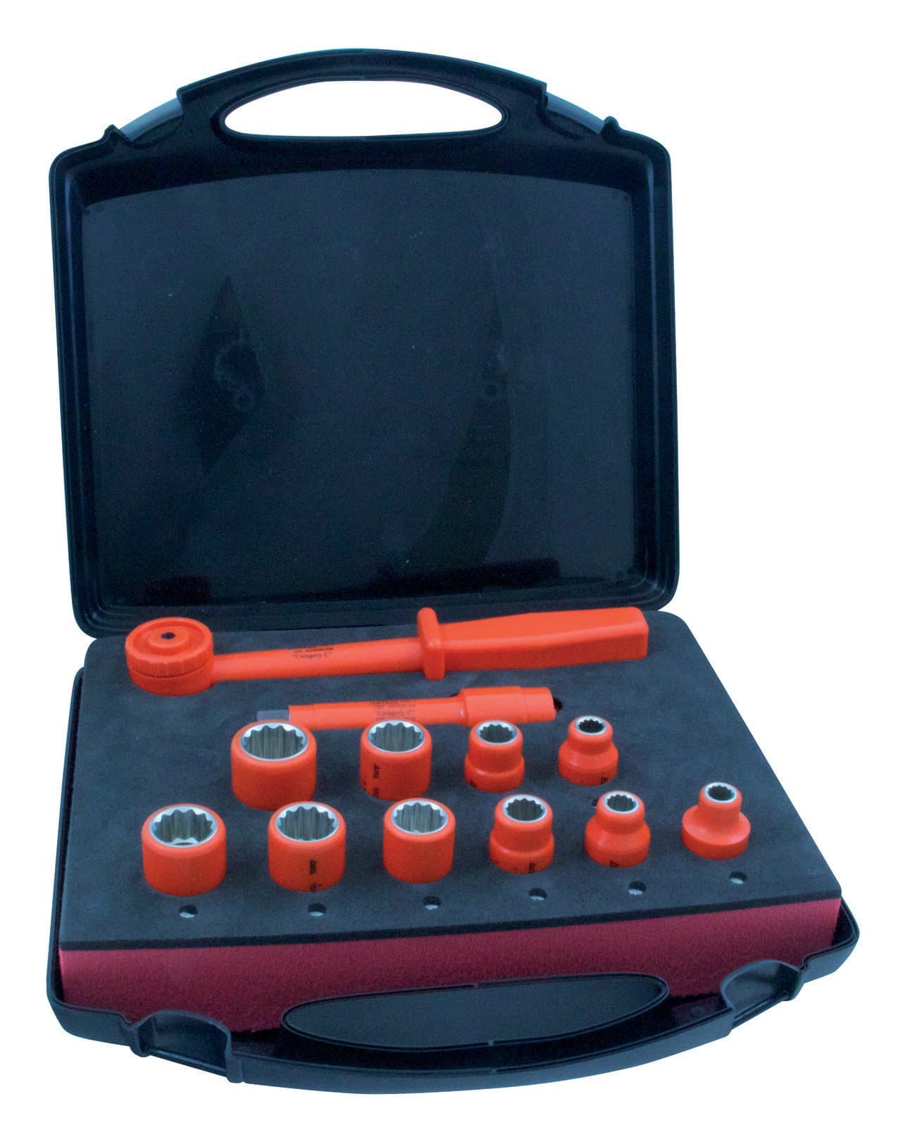 CH Hanson USC03100 Insulated 1/2-Inch Square Drive Socket Set, 12-Piece