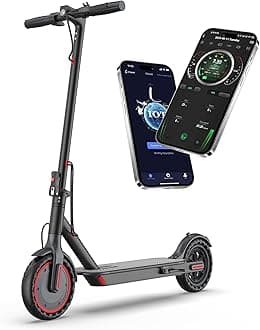 MAXSHOT Electric Scooter for Adults, 8.5/10/14" Tires, 19/22Mph, 350W/500W Motor, 21-28 Miles Range, Folding E-Scooter with Dual Suspension,APP Control
