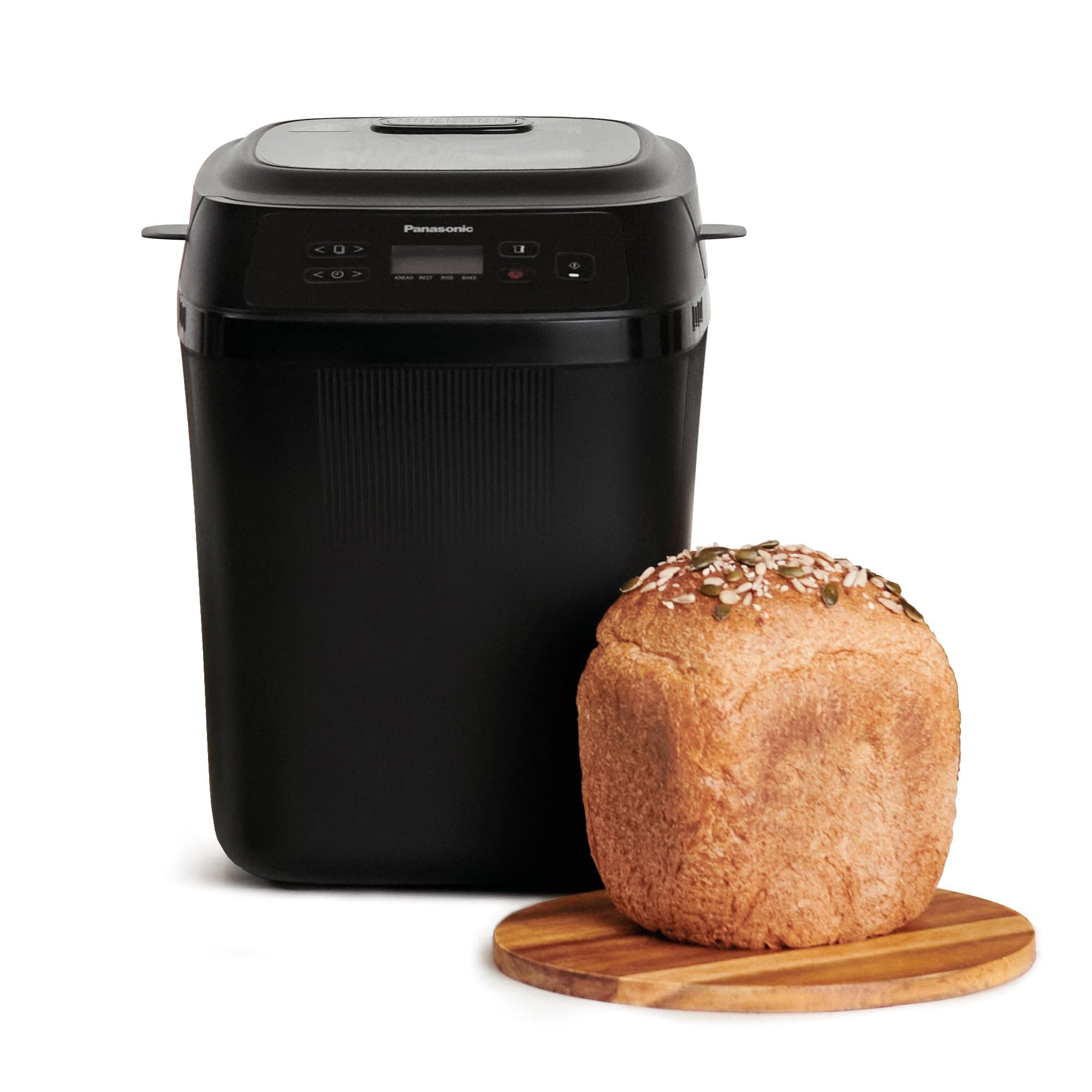 SD-PN100 Automatic Mini Bread maker, 4 Gluten-Free Programmes, Compact Design, 18 Auto Programmes, LCD Display, Black