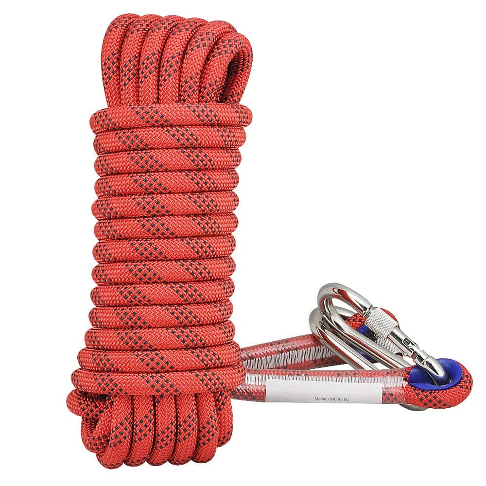 Syiswei Static Rope Low Stretch Hiking Rope 12mm Polyester Made Durable Diameter 10mm for Hiking and Sporting
