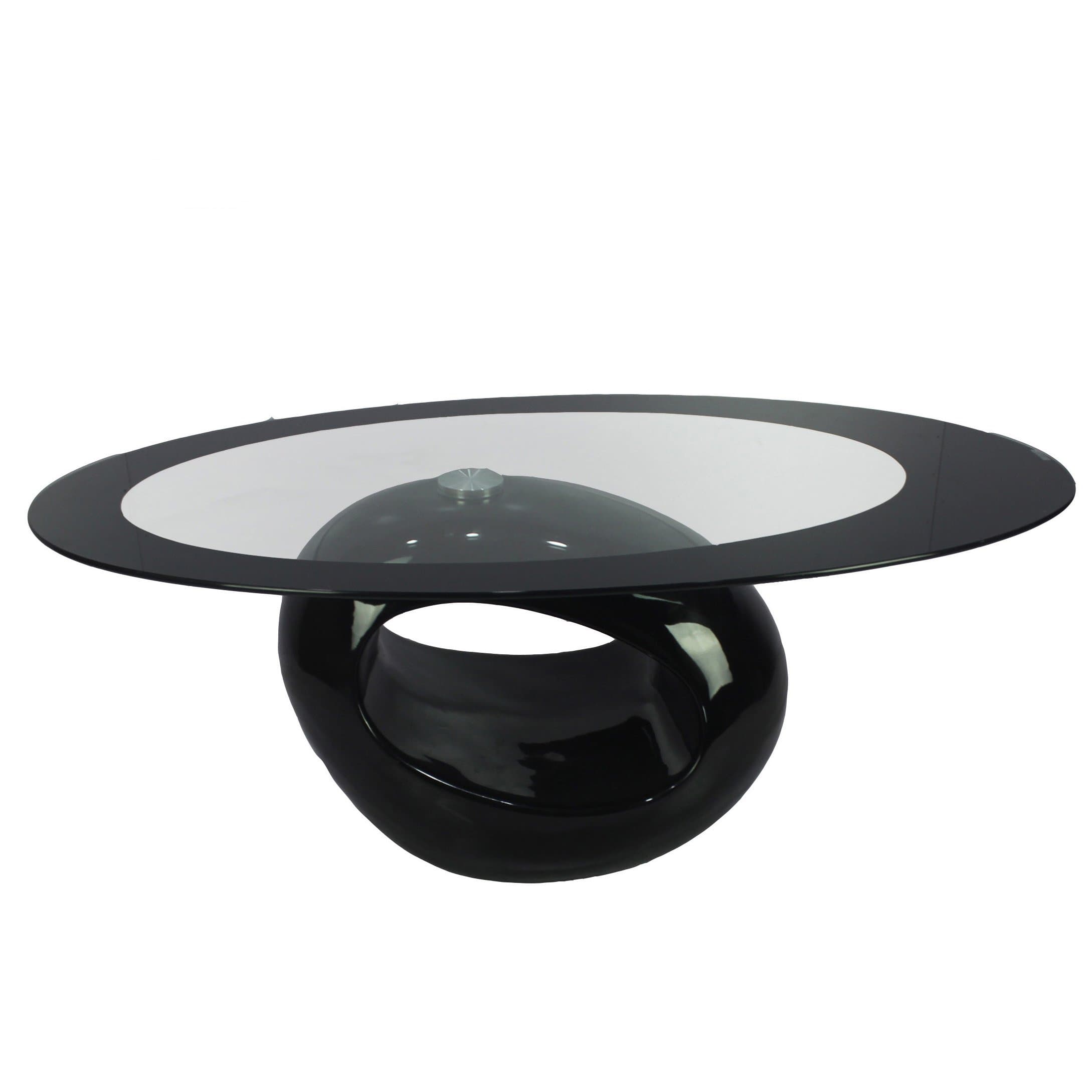 Oval Coffee Table (Black)