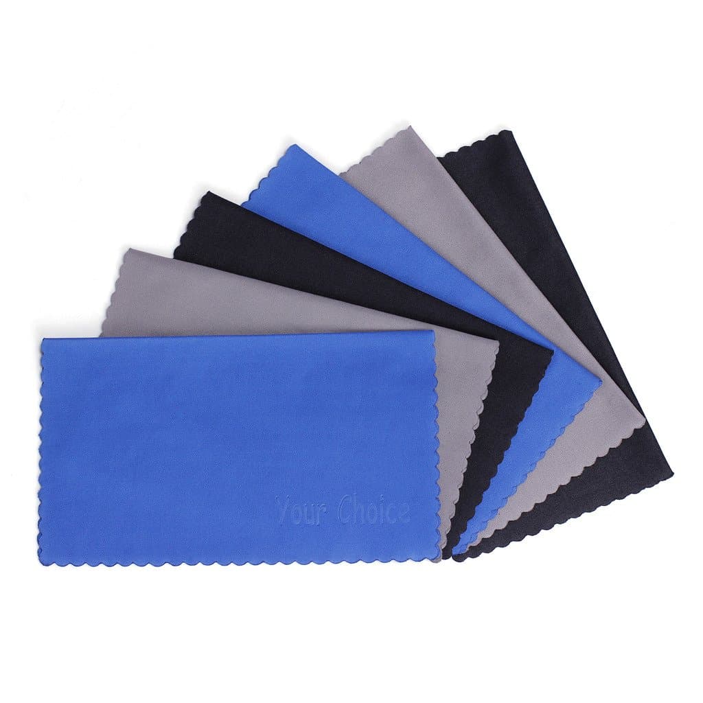 Microfiber Cleaning Cloths 6 Pack for Eyeglasses, Camera Lens, Cell Phones, CD, DVD, Computers, Tablets, Laptops, Telescope, LCD Screens and Other Delicate Surfaces Cleaner