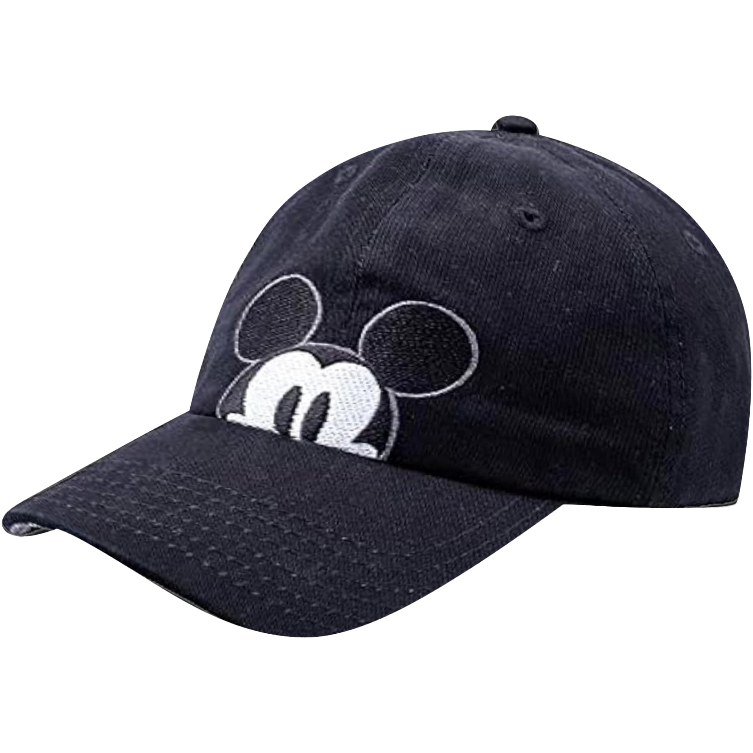 Disney Mickey Mouse Dad Hat, Cotton Adjustable Baseball Cap with Curved Brim