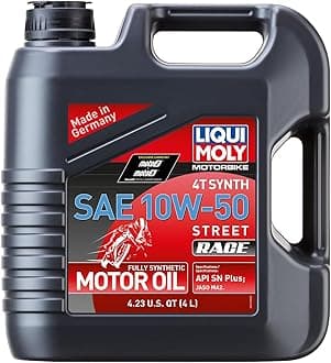 Motorbike 4T Synth SAE 10W-50 Street Race | 4 L | 4-Stroke Oil | SKU: 20068