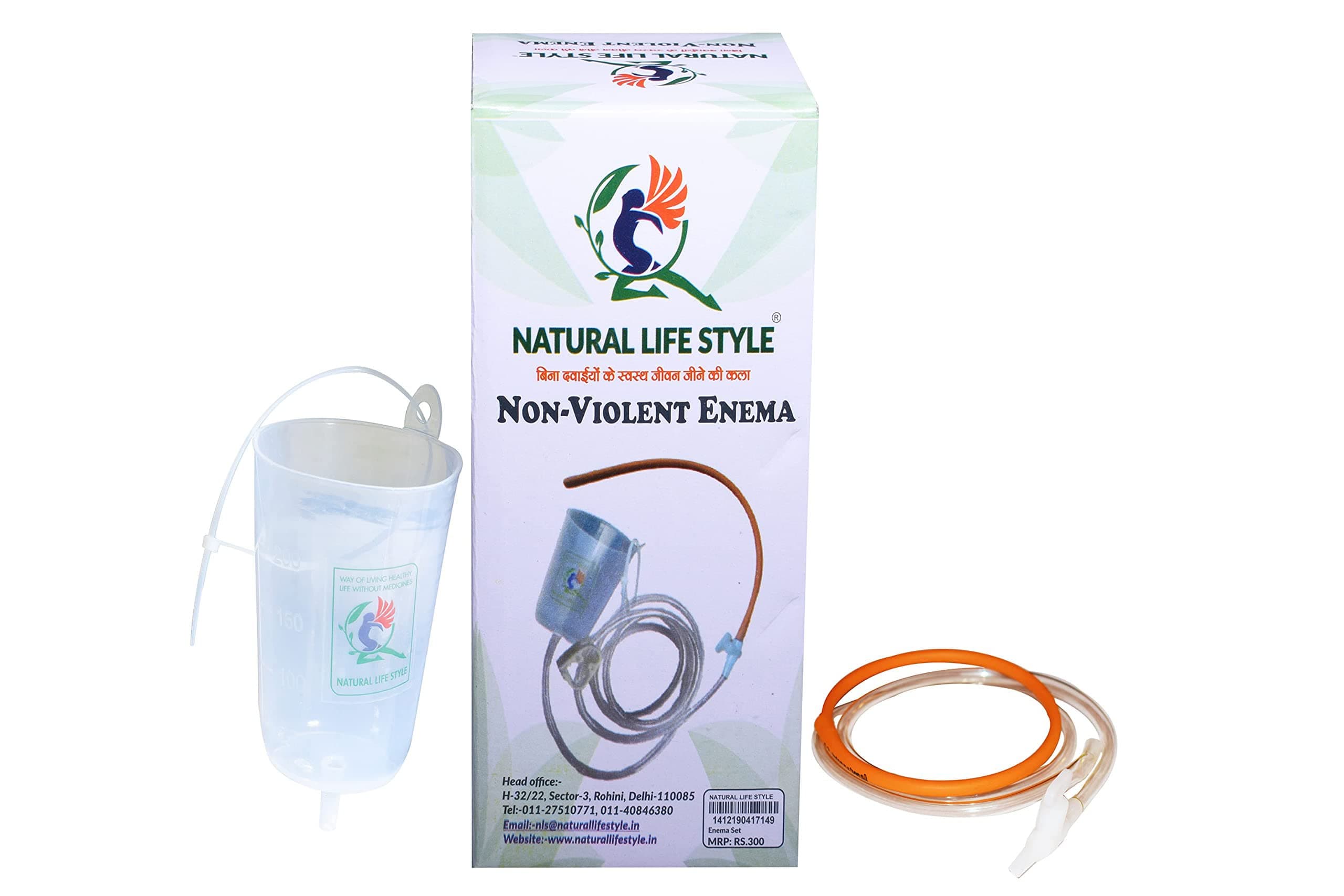 Enema for Home Use Complete Set (2 Cathetors,1 Tap & 1 Can (250 ml) )